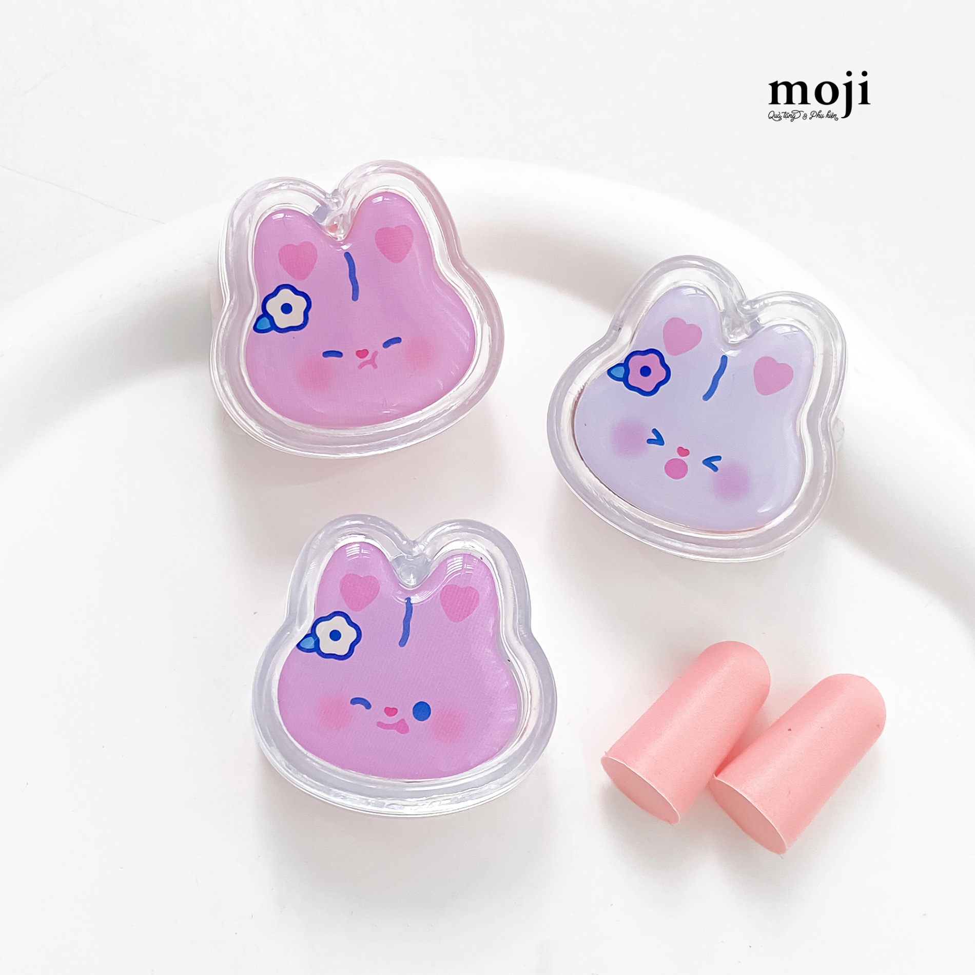 Nút bịt tai Rabbit emotion face little flower