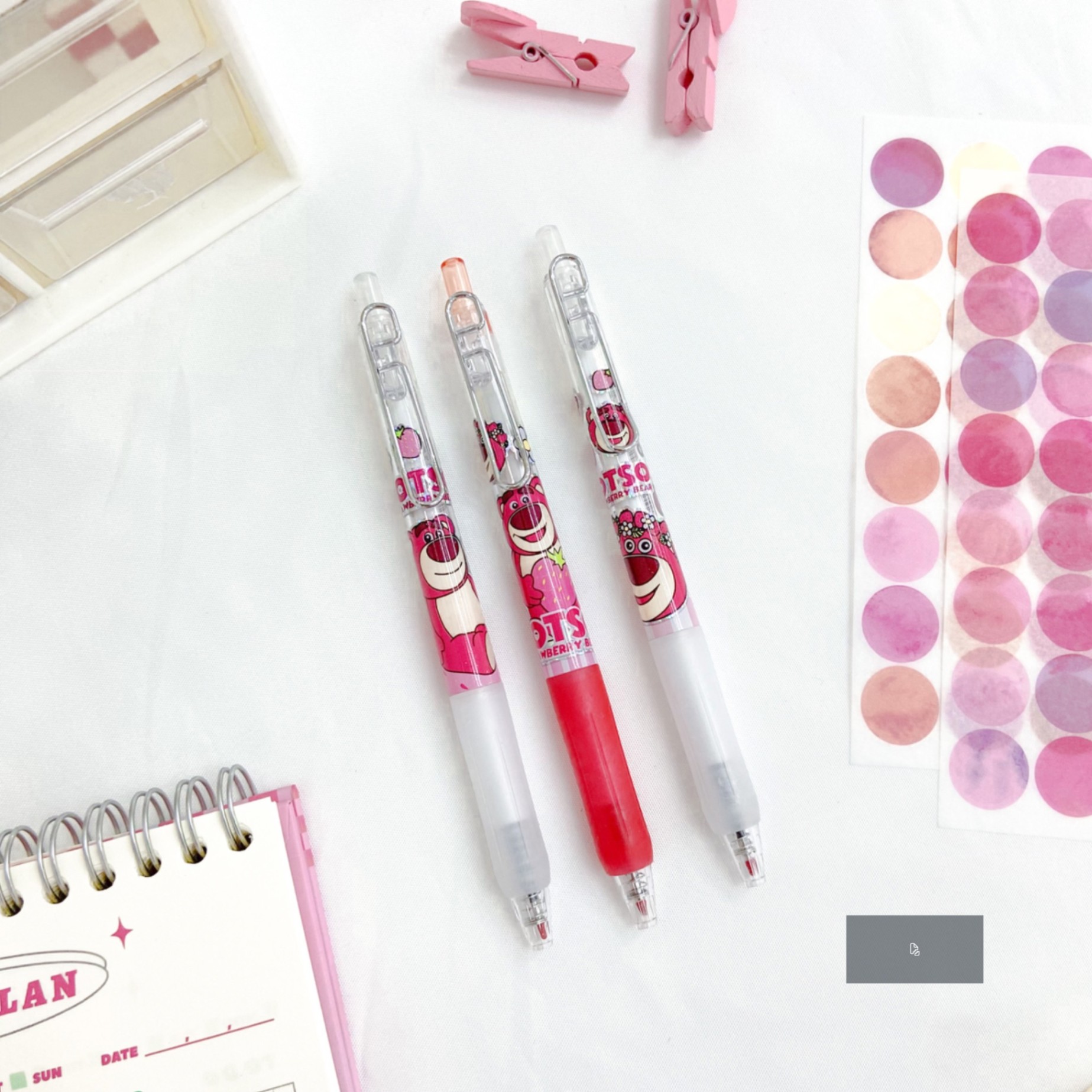 Bút viết TS Gấu dâu Lotso fruit strawberry bear happy