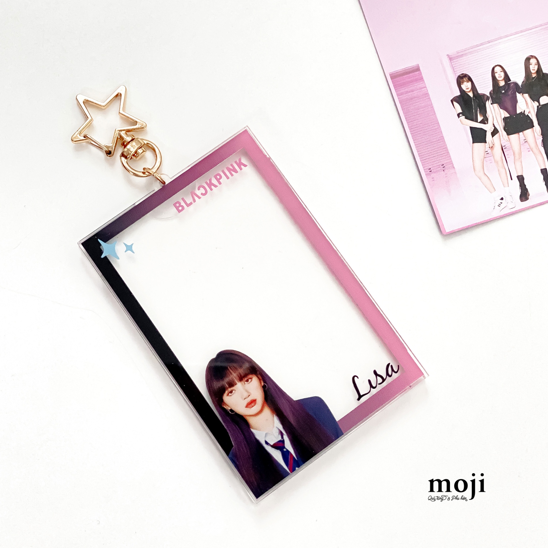 Móc khóa idol đa năng đựng card BLACKPINK Lisa uniform