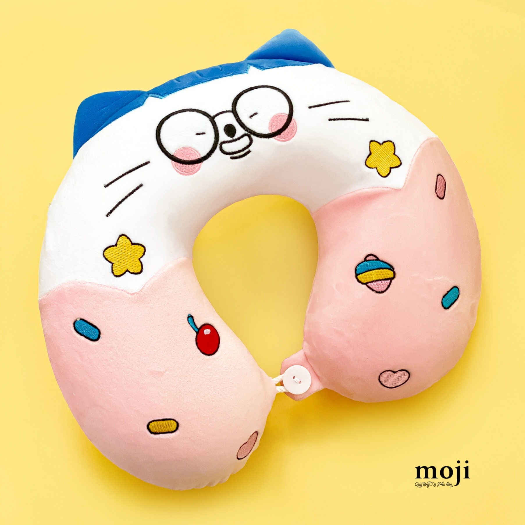 Gấu bông chữ U MZ ruột cao su Lookii Kat Icekreams Tomi happy face
