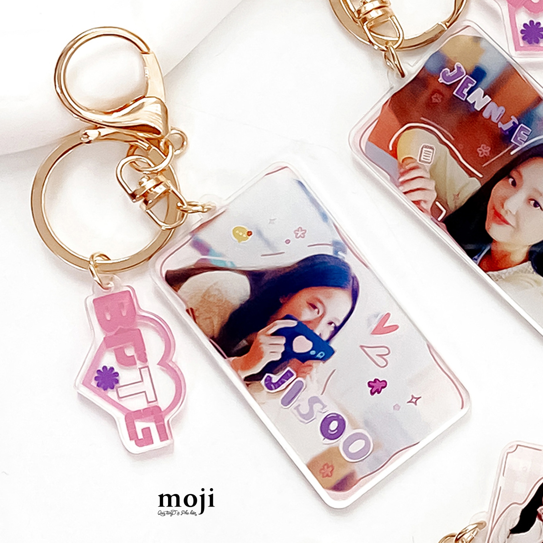 Móc khóa idol BLACKPINK Jisoo THE GAME square