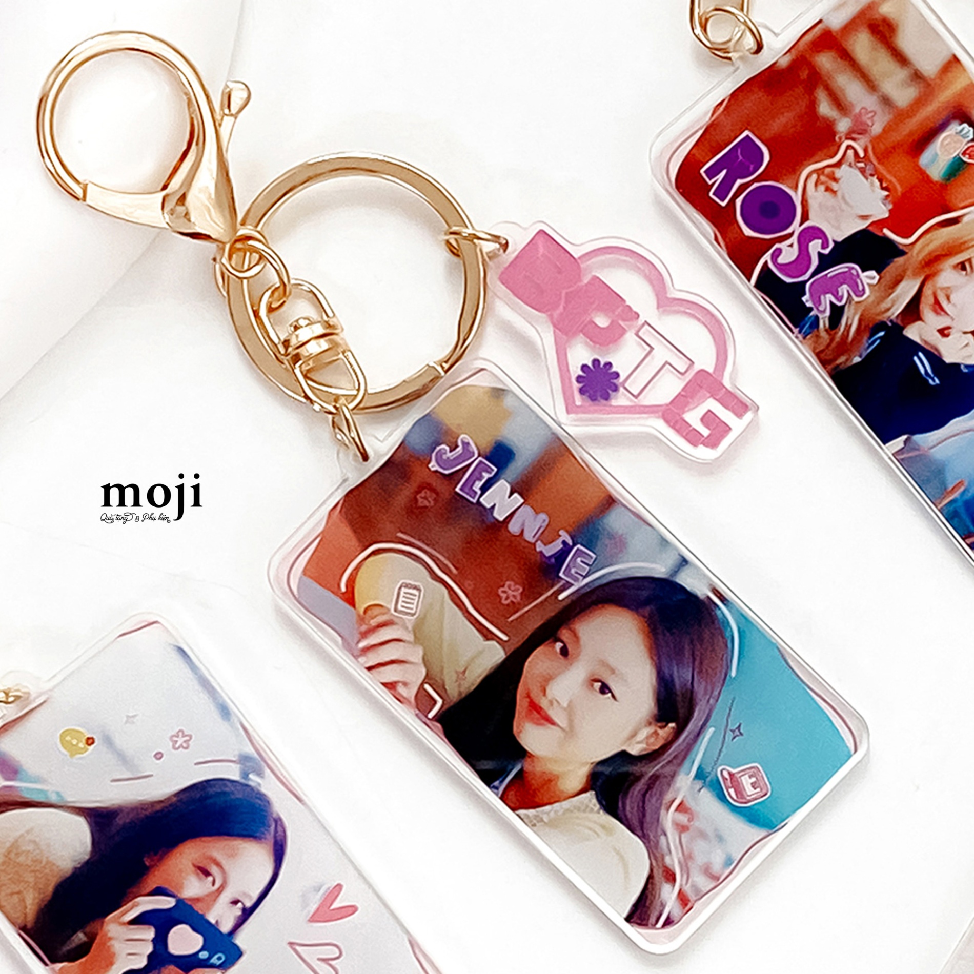 Móc khóa idol BLACKPINK Jennie THE GAME square