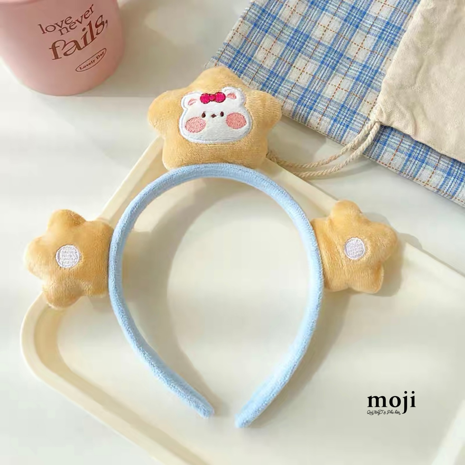Băng đô bờm Baby bear inside the star flower