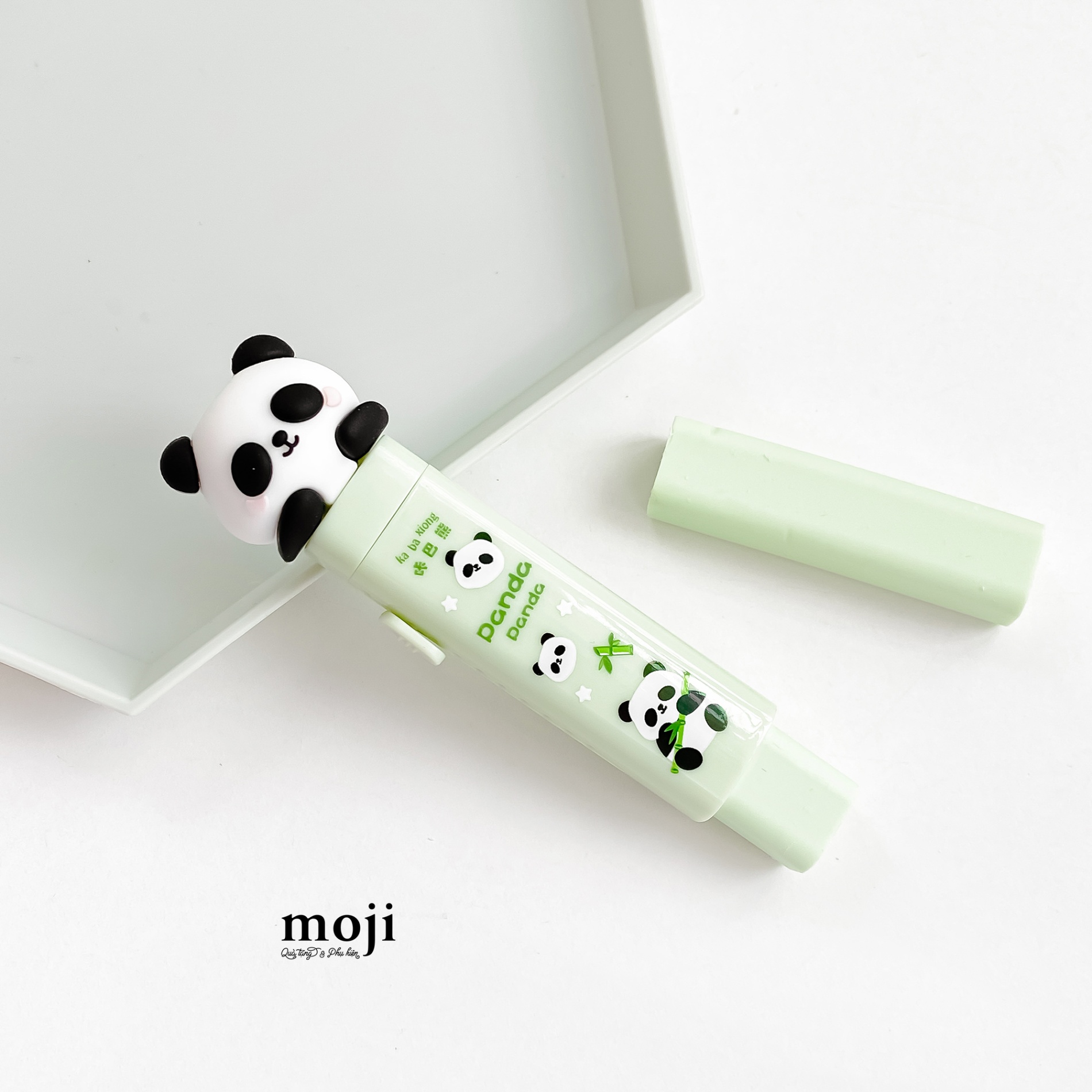 Cục tẩy gôm Gấu trúc Pandabiz bamboo kèm phụ kiện set2