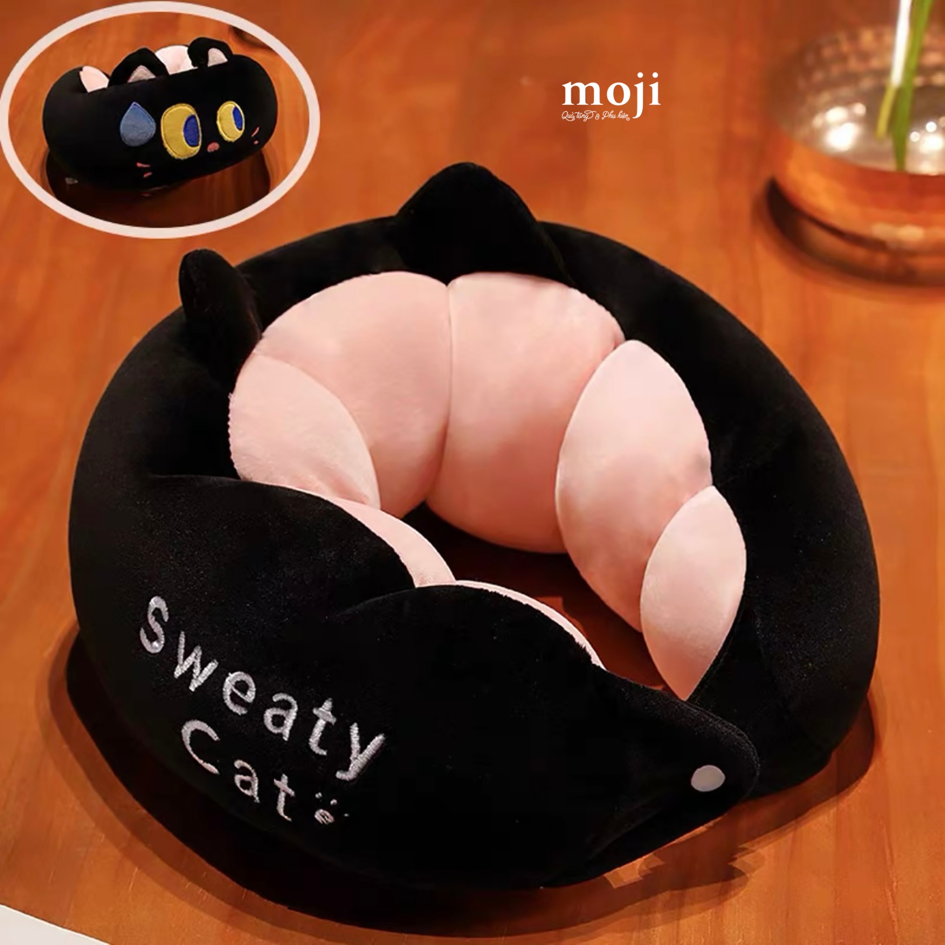Gấu bông chữ U Sweaty cat có tai đậu Hà Lan phối màu