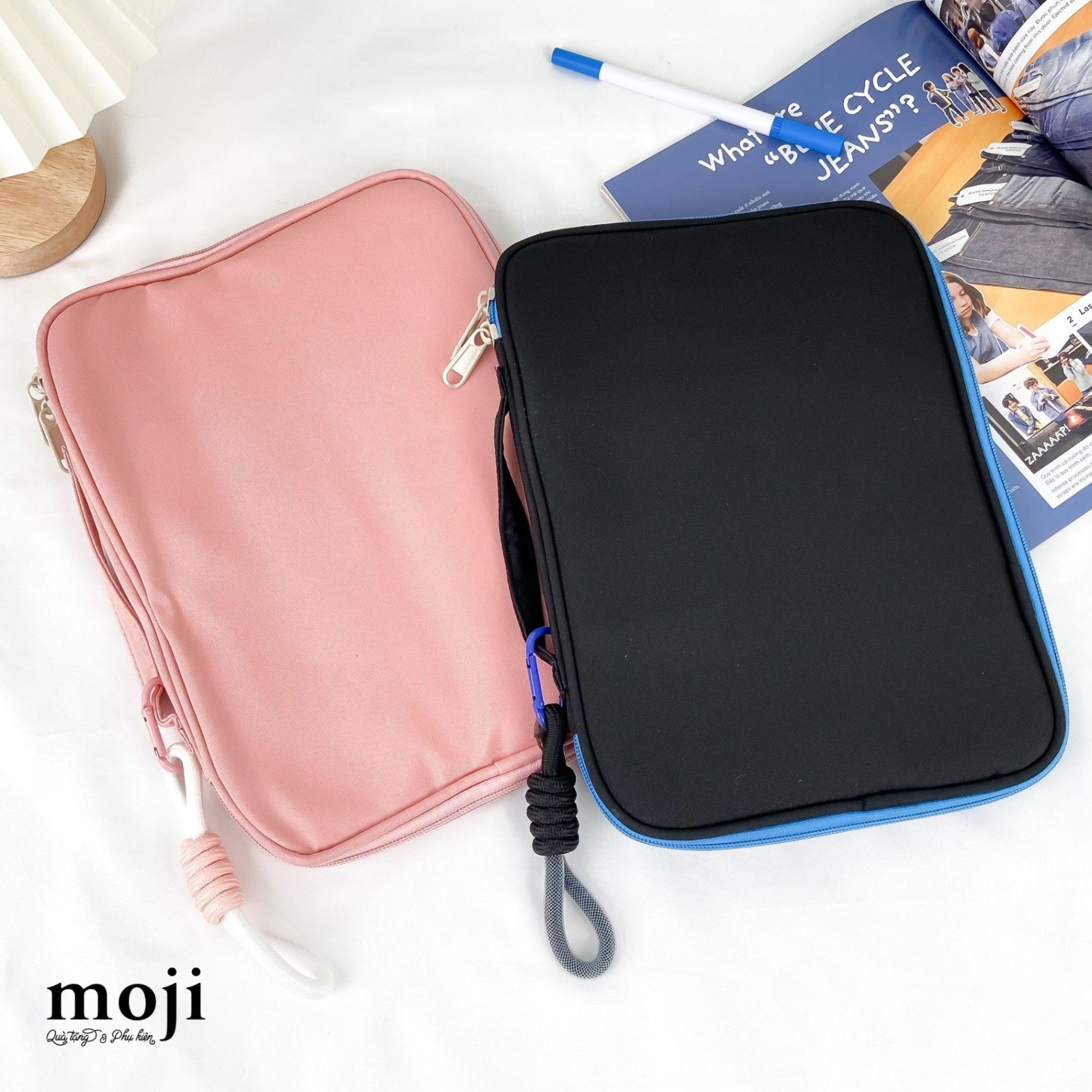 Đựng ipad 11inch Basic color kèm móc chống sốc cao cấp 21x28