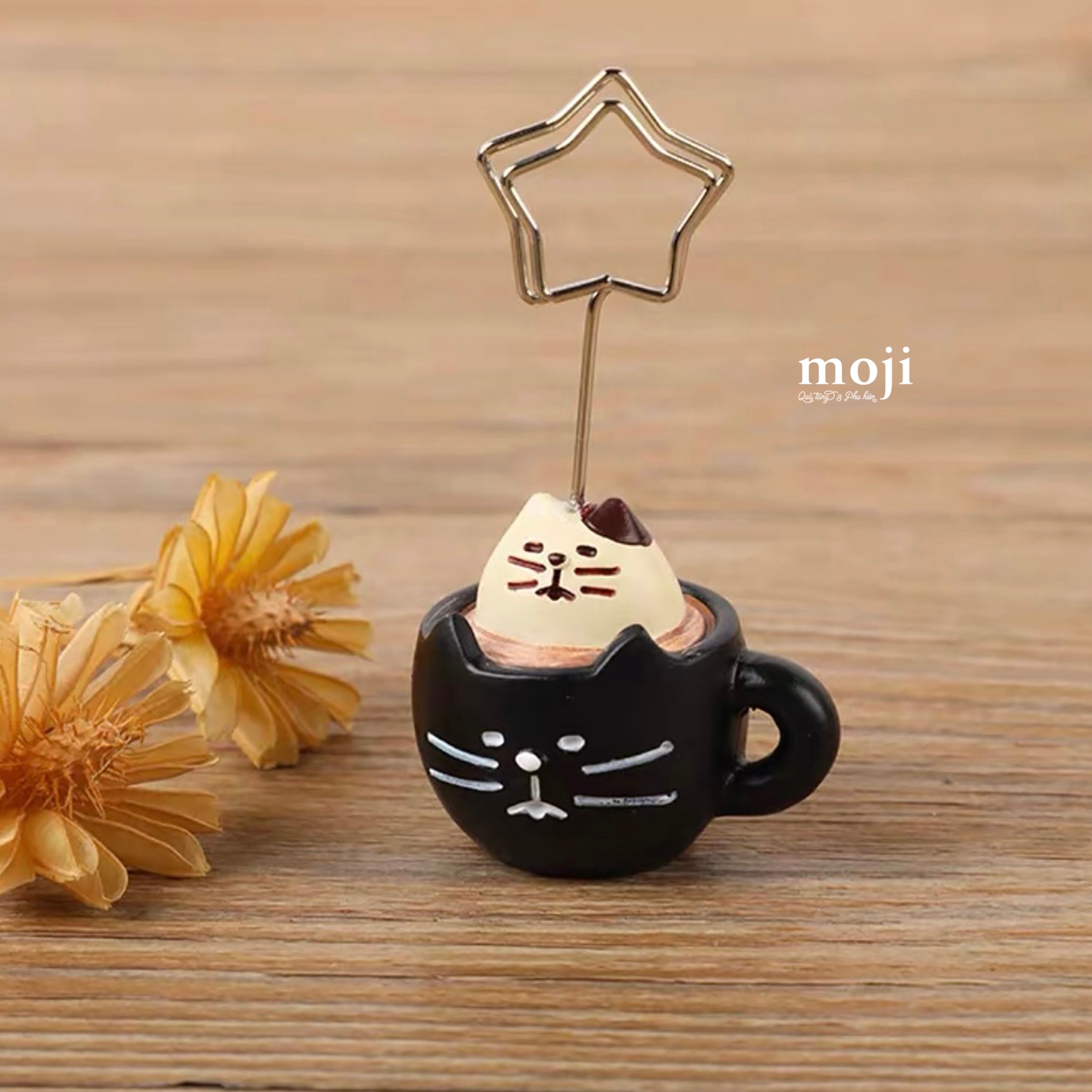 Kẹp ảnh trang trí Cat coffee 3x4