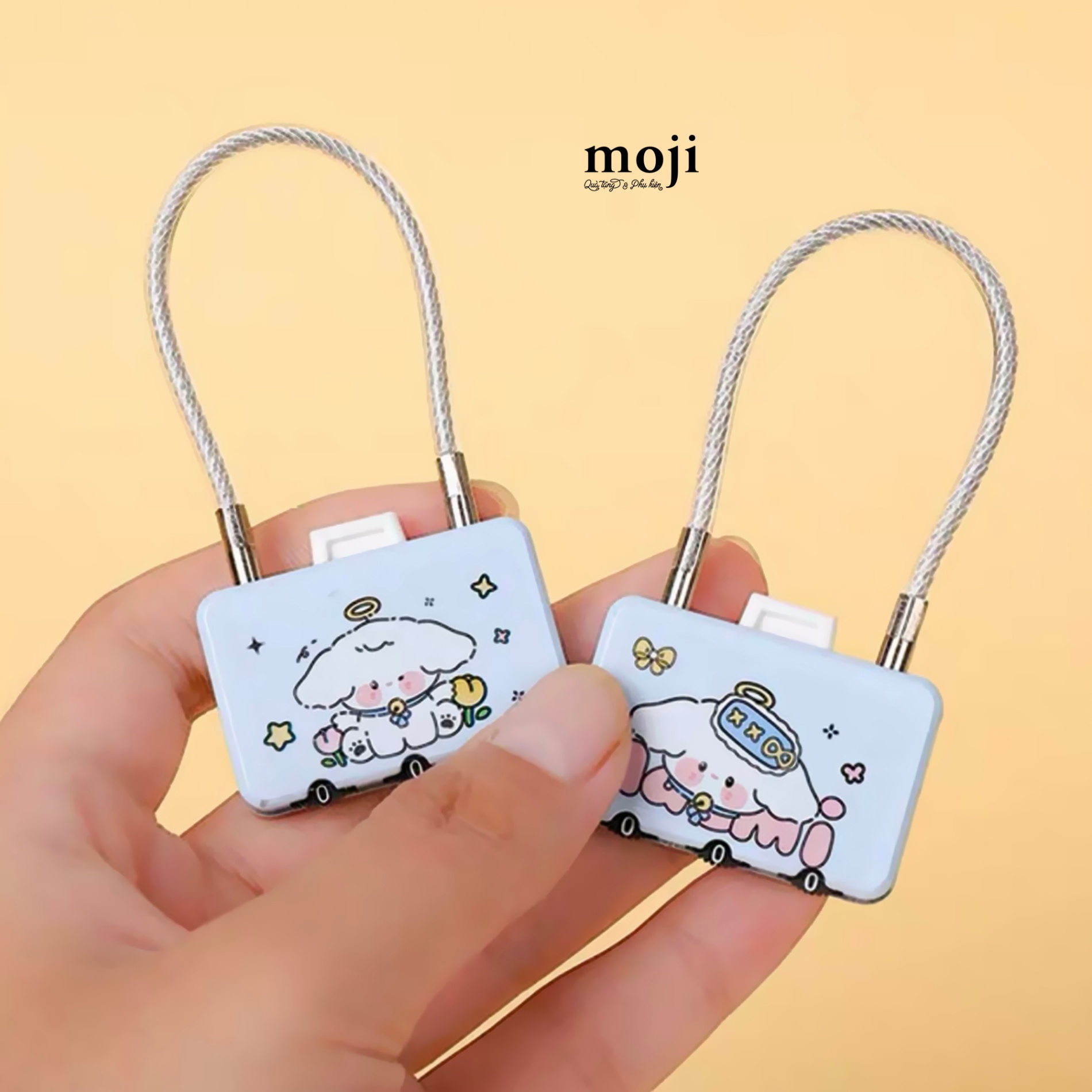 Ổ khóa mini password Cute dog flower lucky puppy hits your heart
