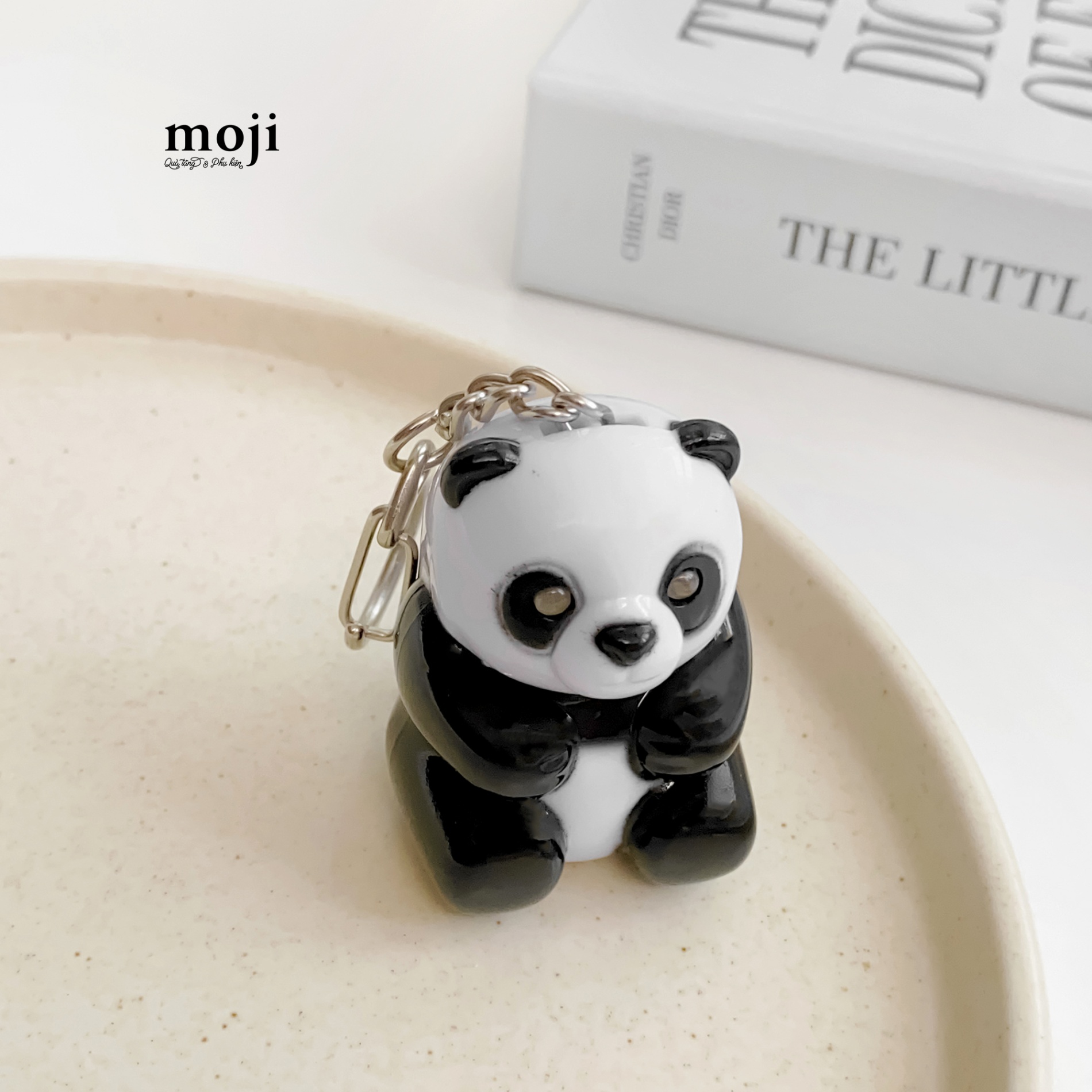 Móc khóa đèn led Gấu trúc Panda bear seating