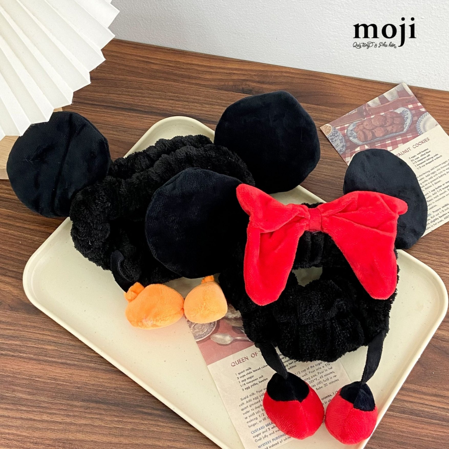 Băng đô make up Mickey and Minnie Mouse ears có chân