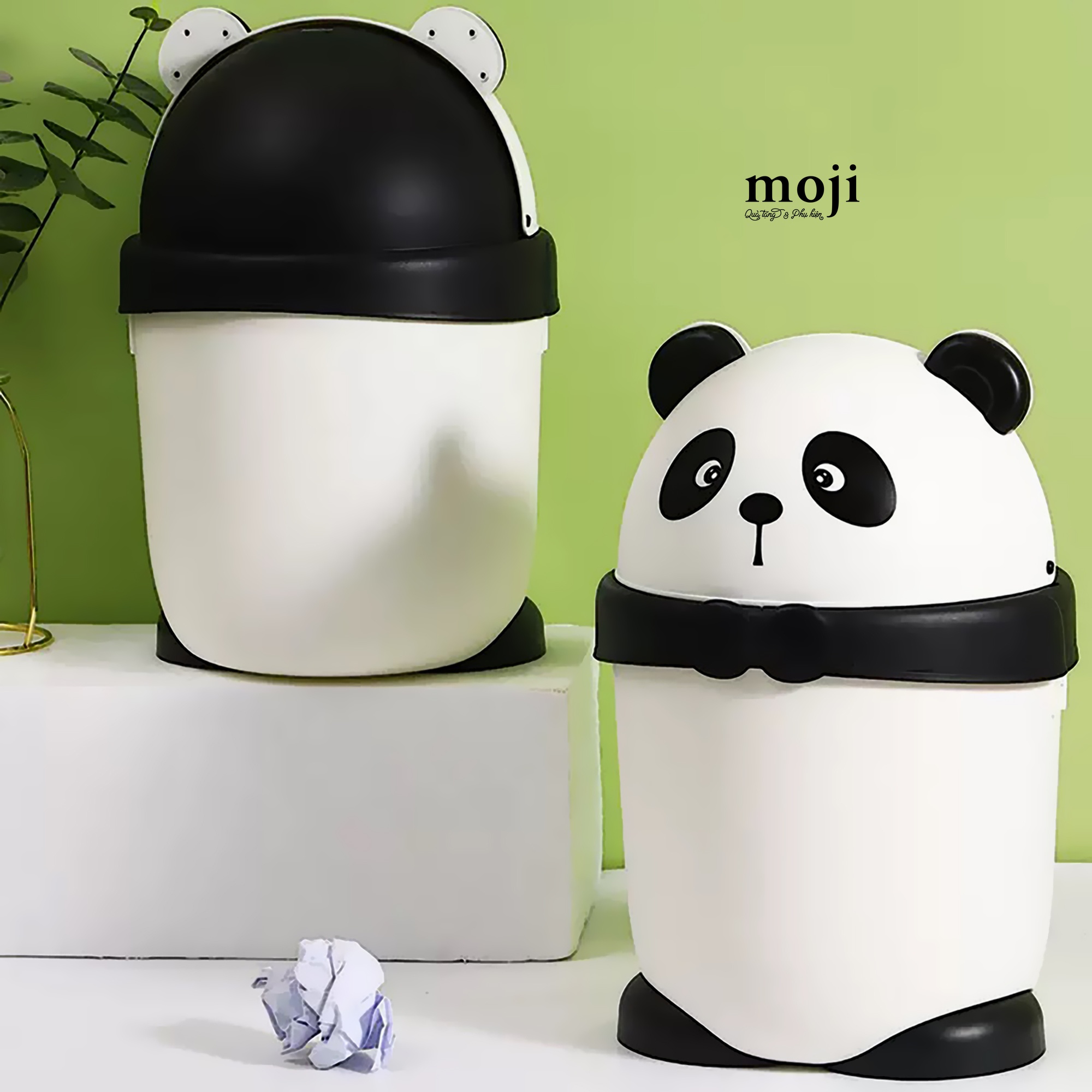 Recycle Bin Gấu trúc Panda bear cute face có tai 23x35