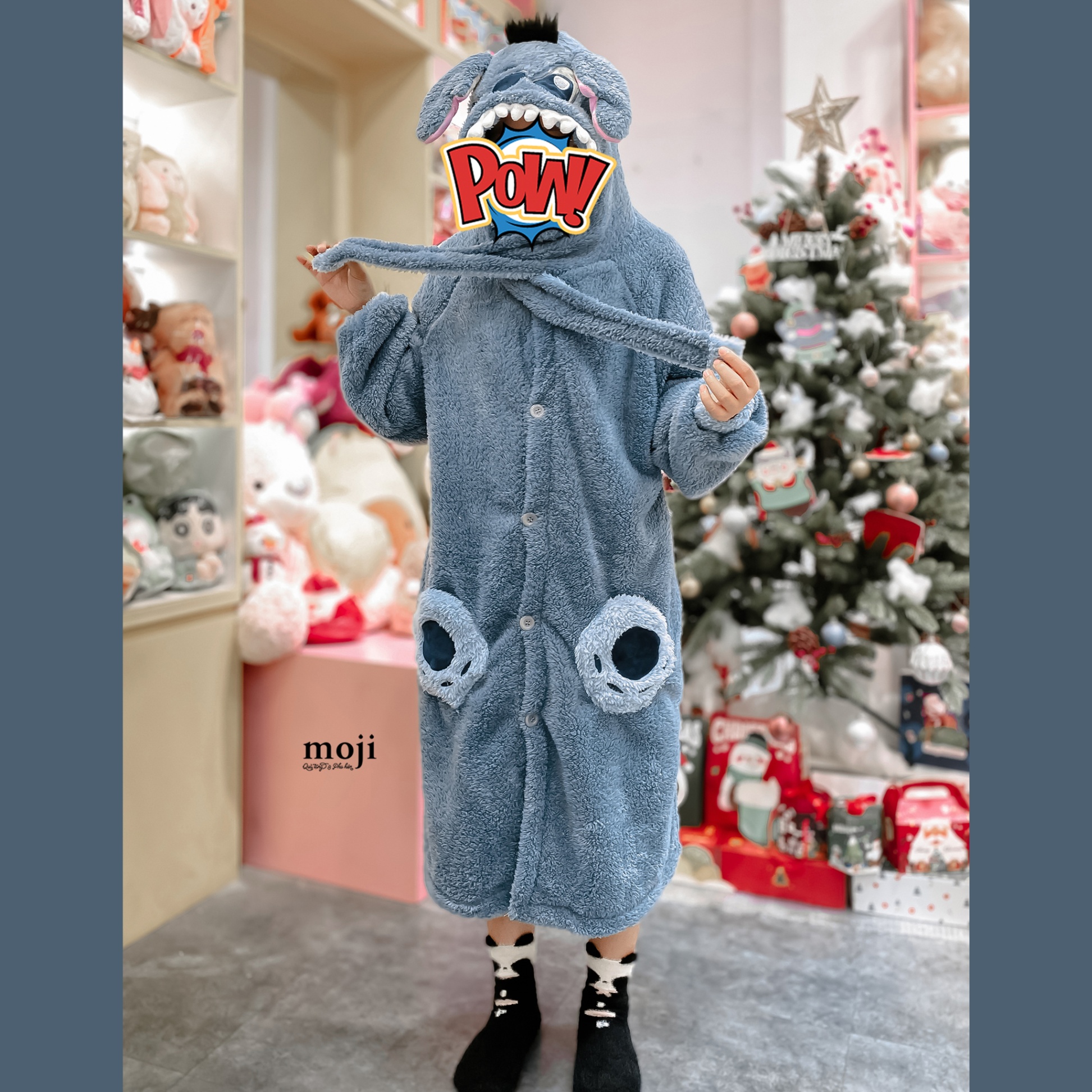 Áo choàng hình thú Stitch paws