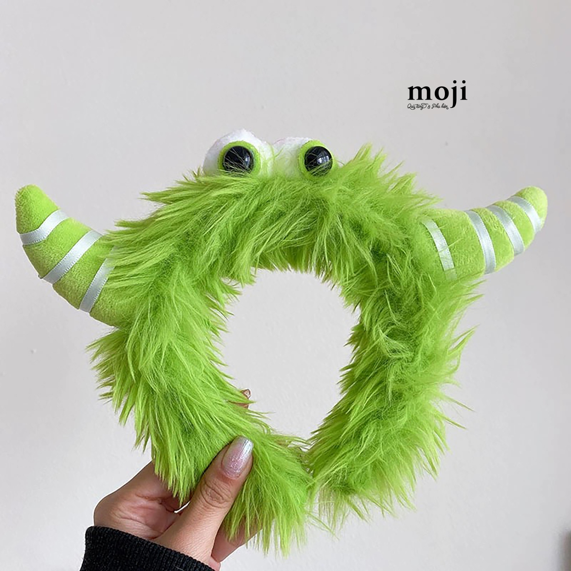 Băng đô bờm lông xù Funny vibes Monster big eyes horn