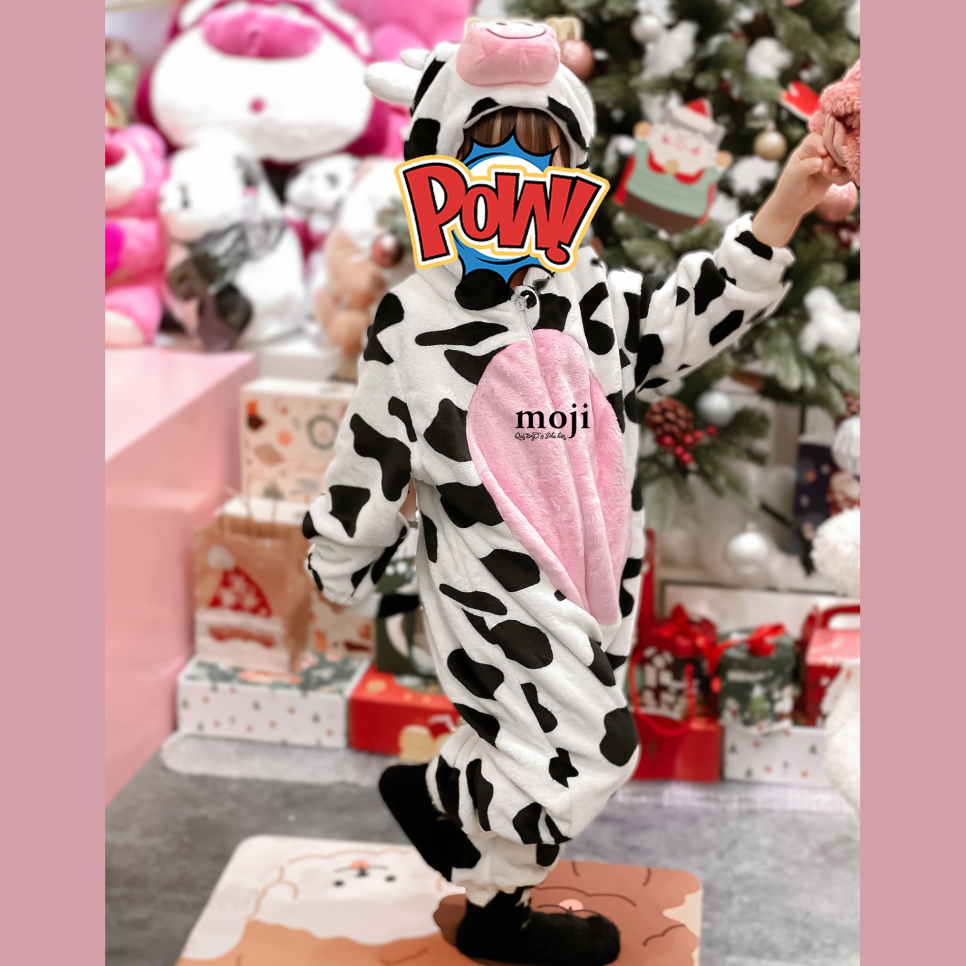 Bộ quần áo hình thú trẻ em Bò cute