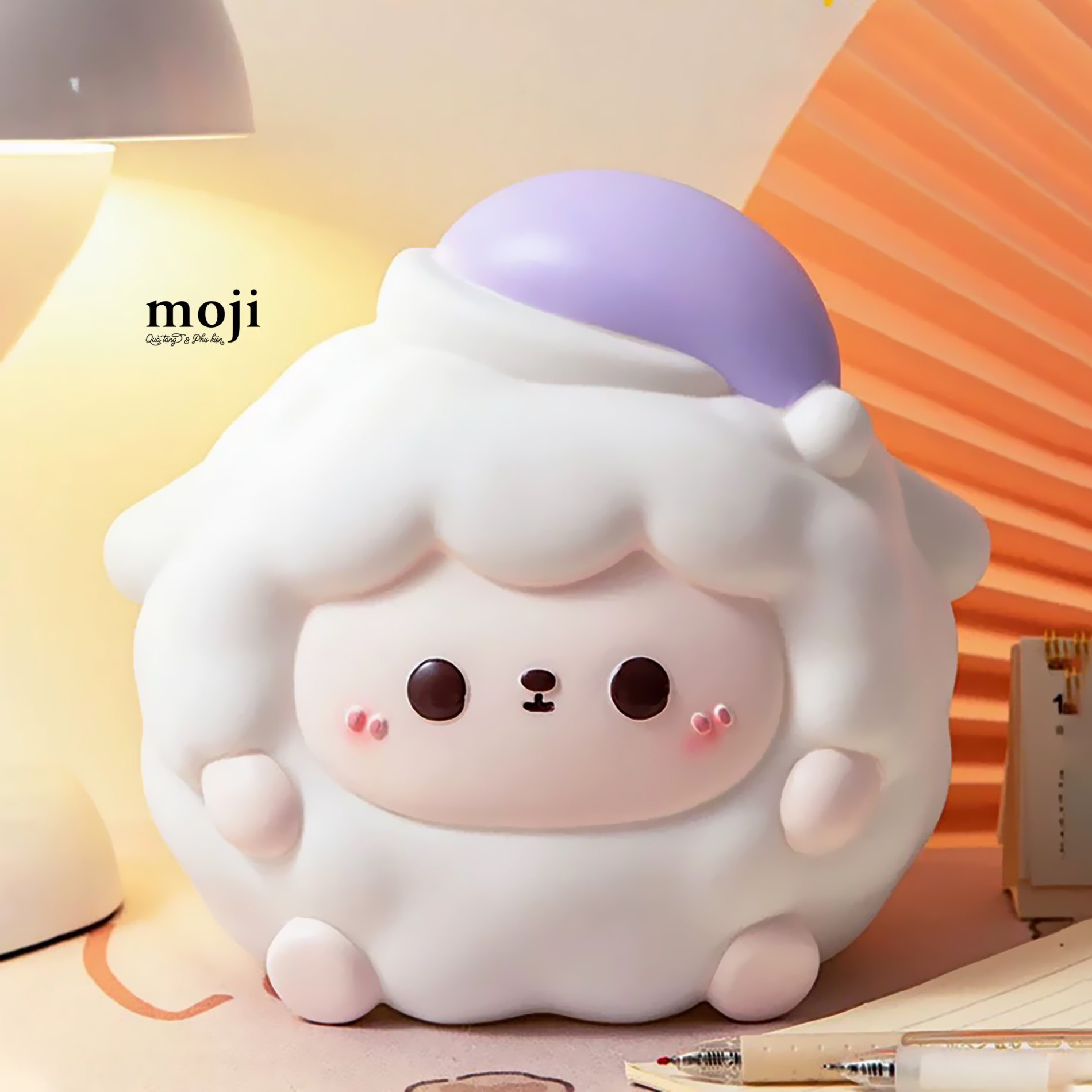 Ống tiết kiệm Cute sheep colorful hat 16x17
