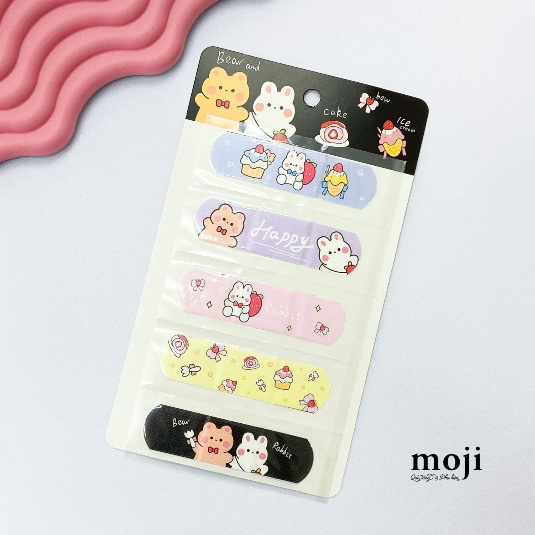 Băng dán cá nhân MJ Happy baby bear rabbit sweet time