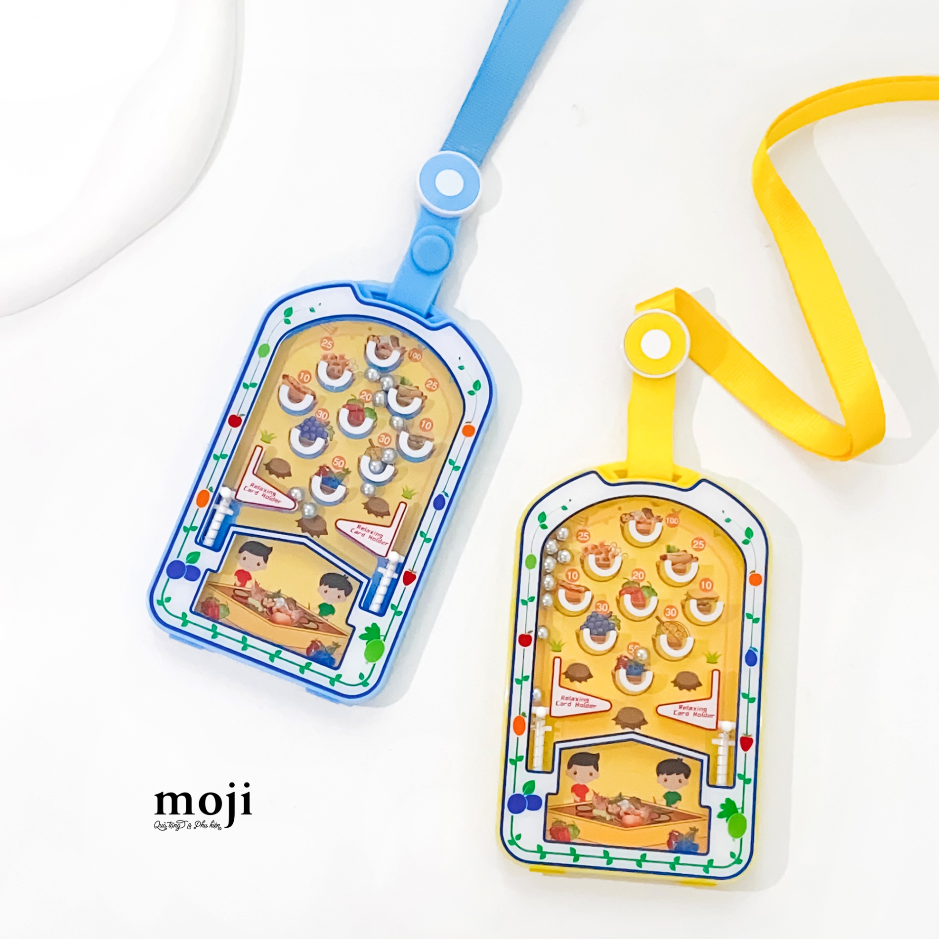 Đeo thẻ dọc đồ chơi Lovely bird rabbit happy day kèm strap 7x11