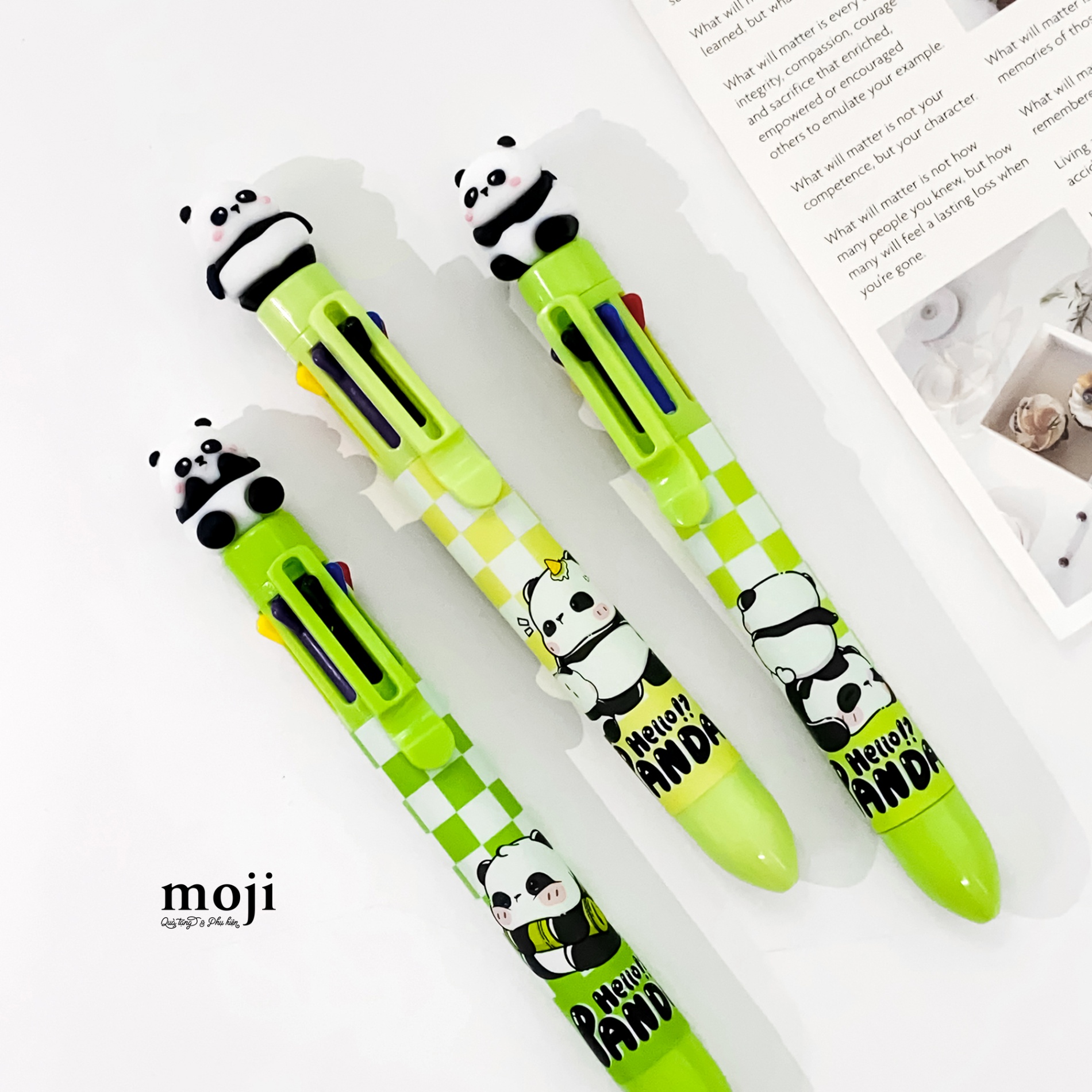 Bút viết bấm nhiều màu Gấu trúc Pandabiz caro