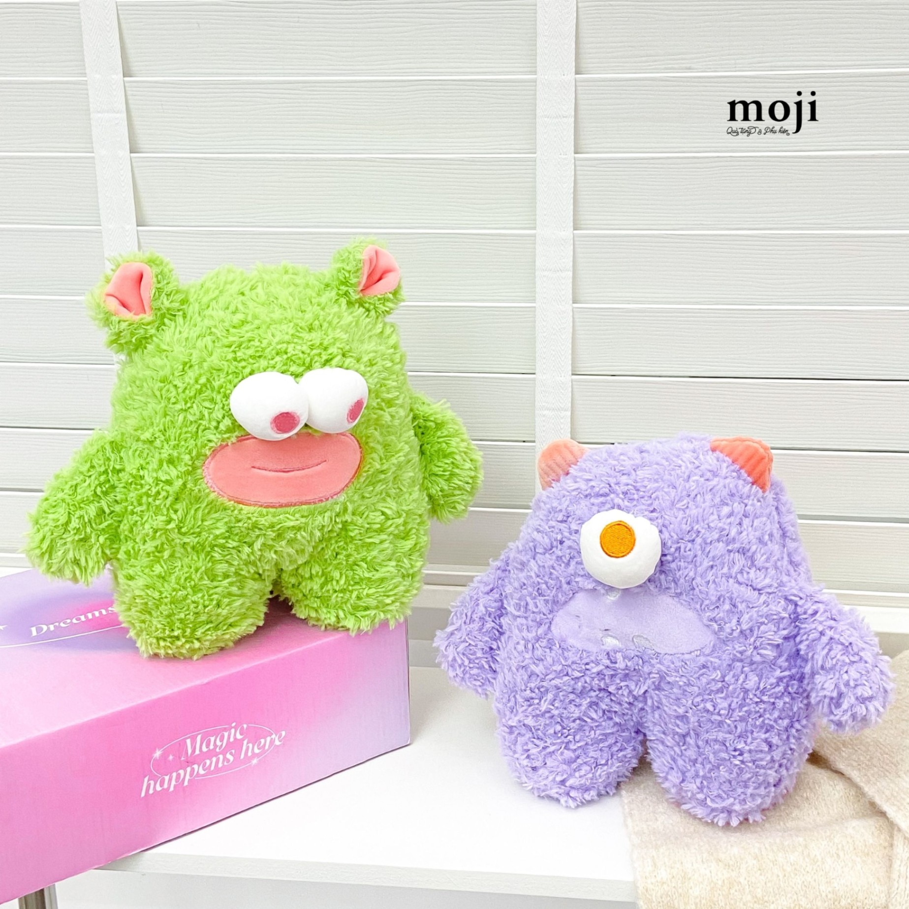 Gấu bông MS Funny vibes monster big eyes môi dày 23cm