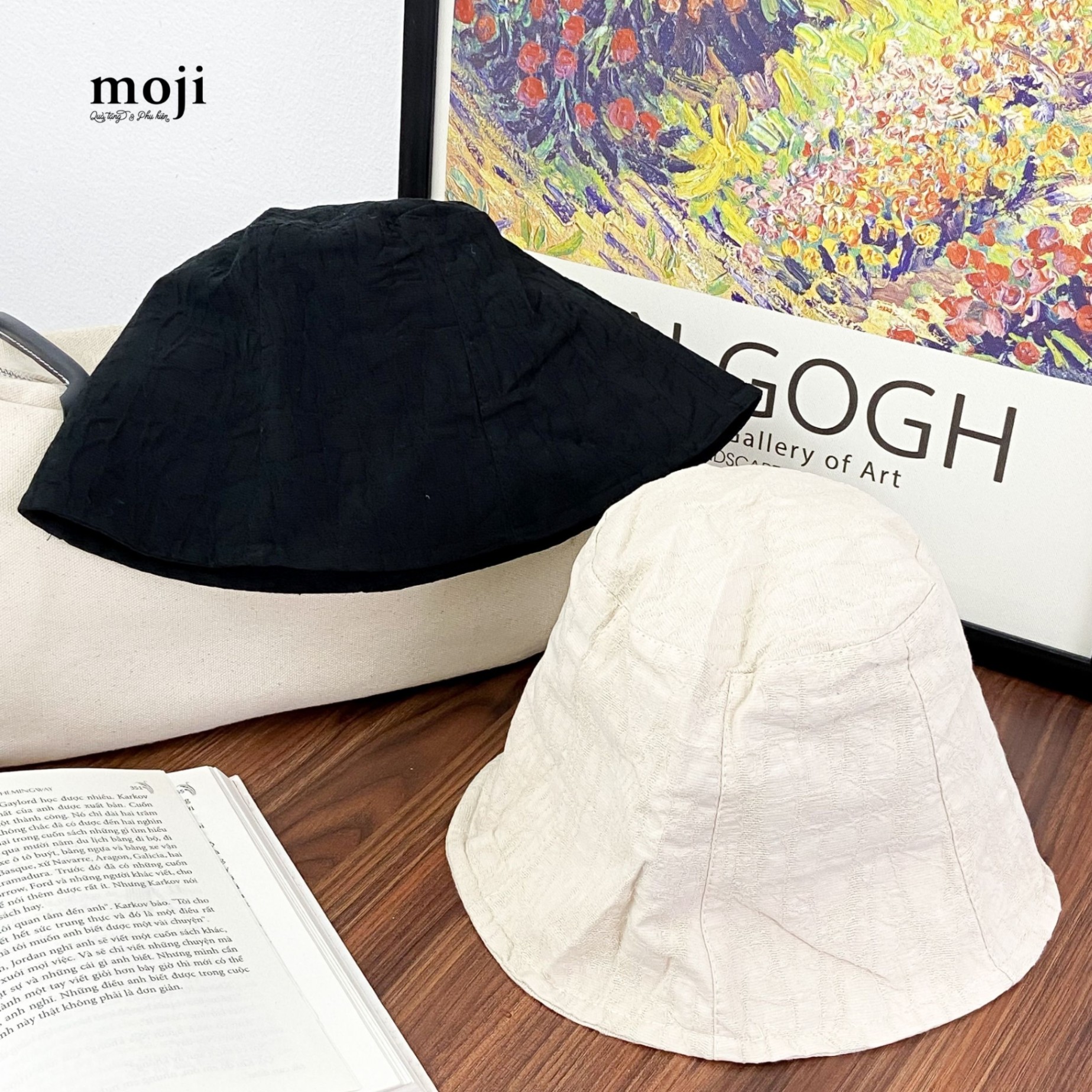 Mũ nón bucket Vệt màu basic one color