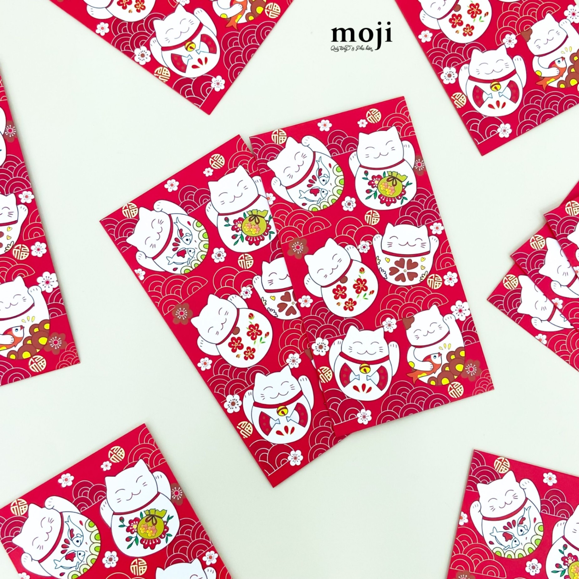 Bao lì xì Mèo may mắn NB pattern set10