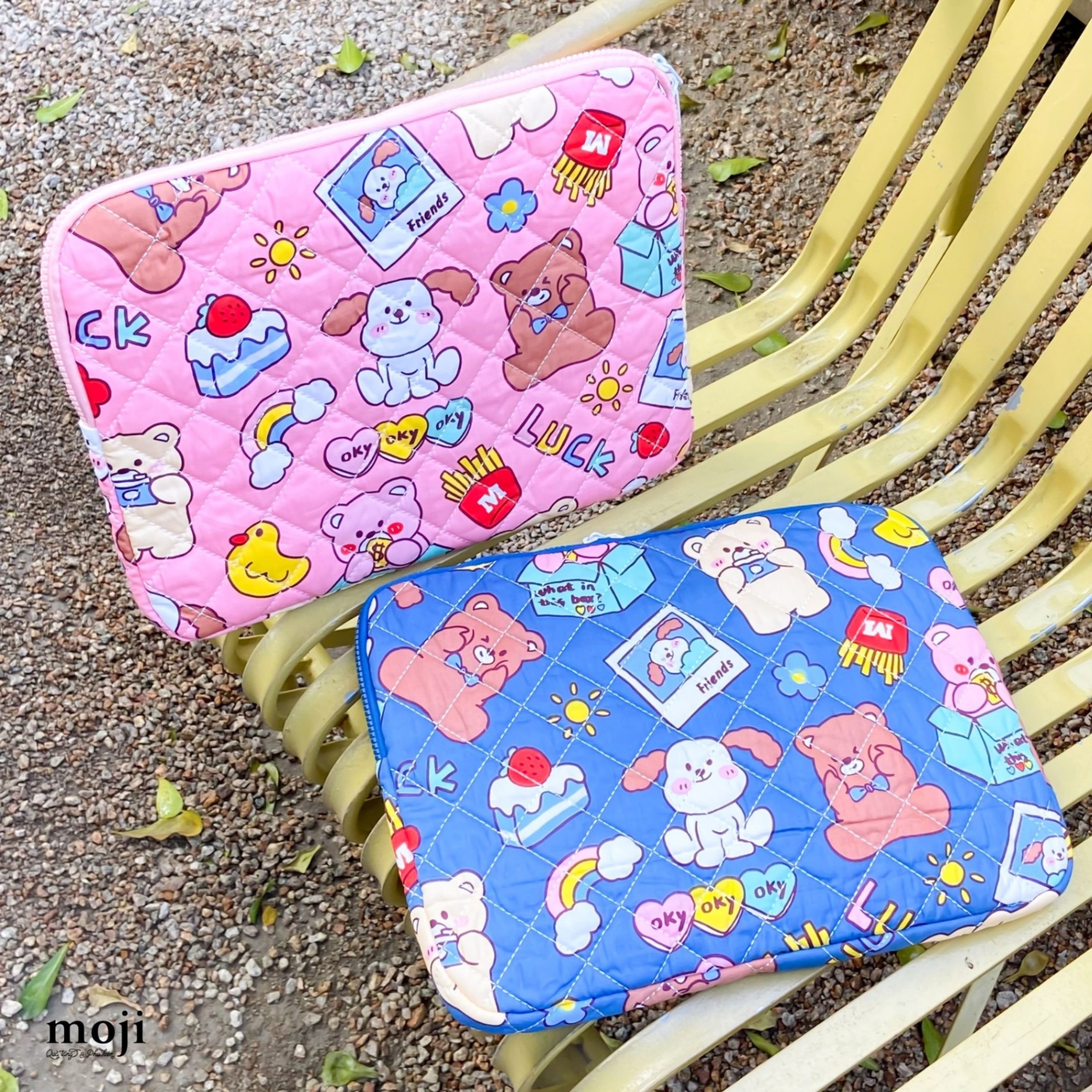 Đựng laptop 13inch Animal in colorful world ô vuông chống sốc cao cấp 26x35