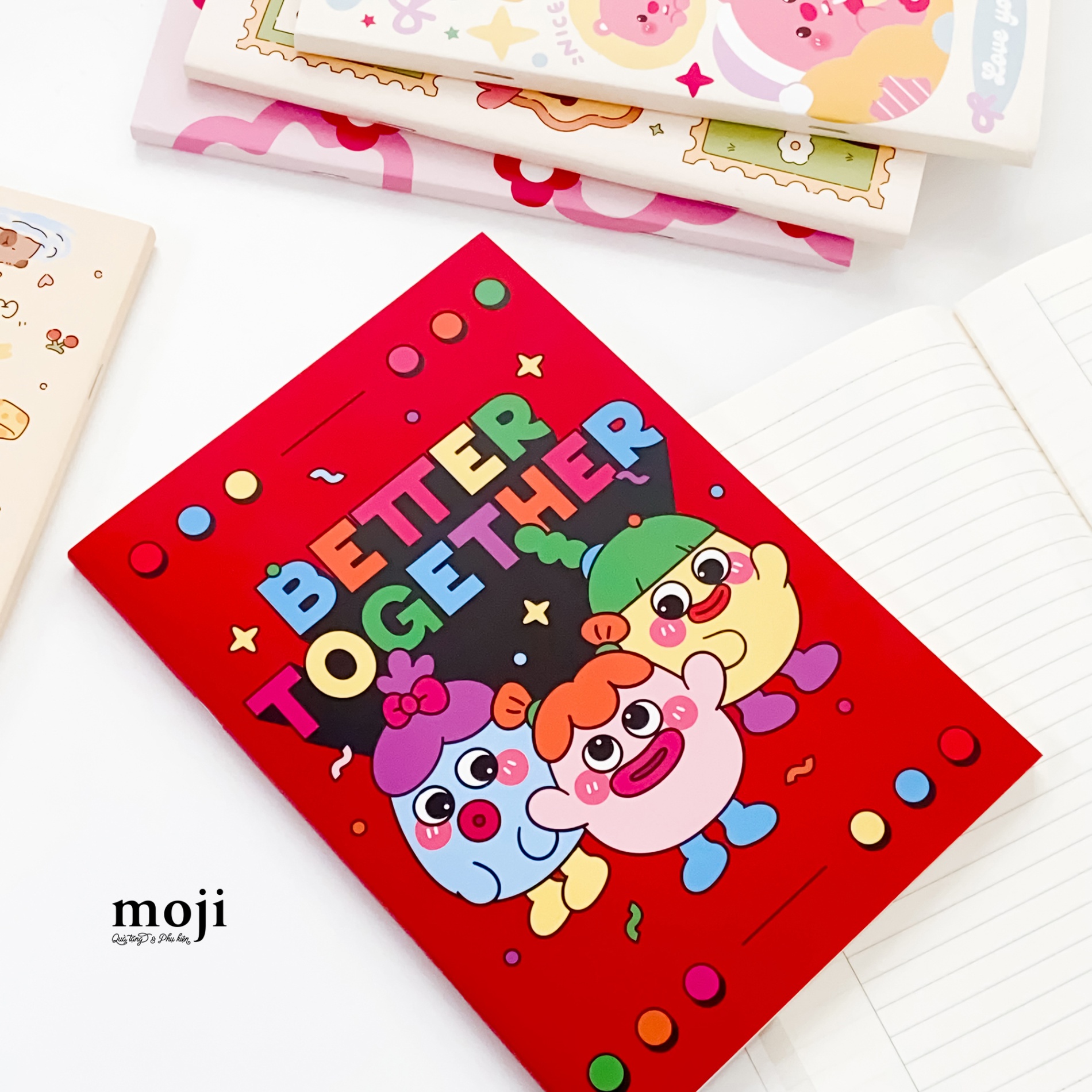 Sổ vở MZHS Funny vibes môi dày better together 17x24 200 trang