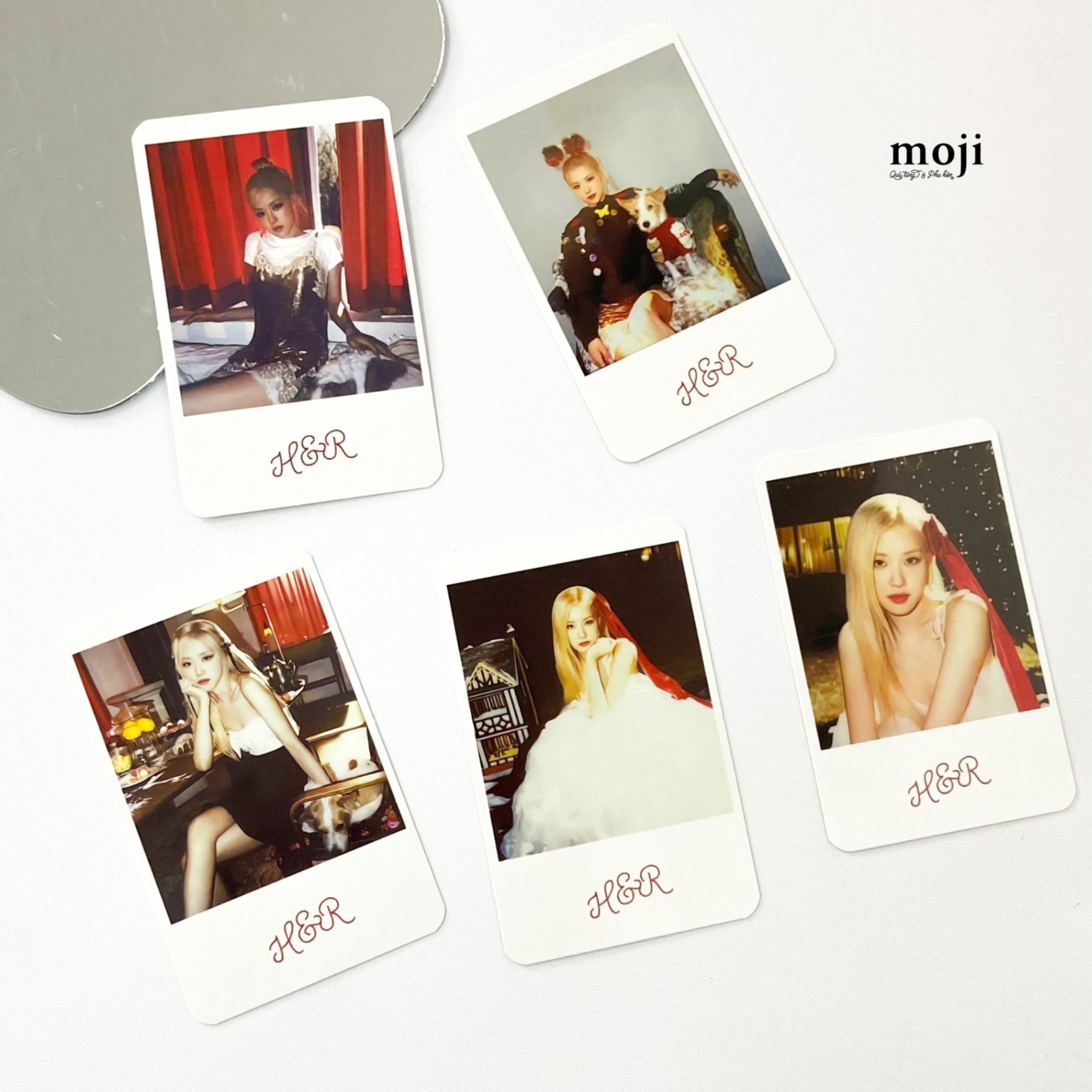 Card Polaroid idol BLACKPINK Rosé 2024 Season's greetings from Hank and Rosé to you set5