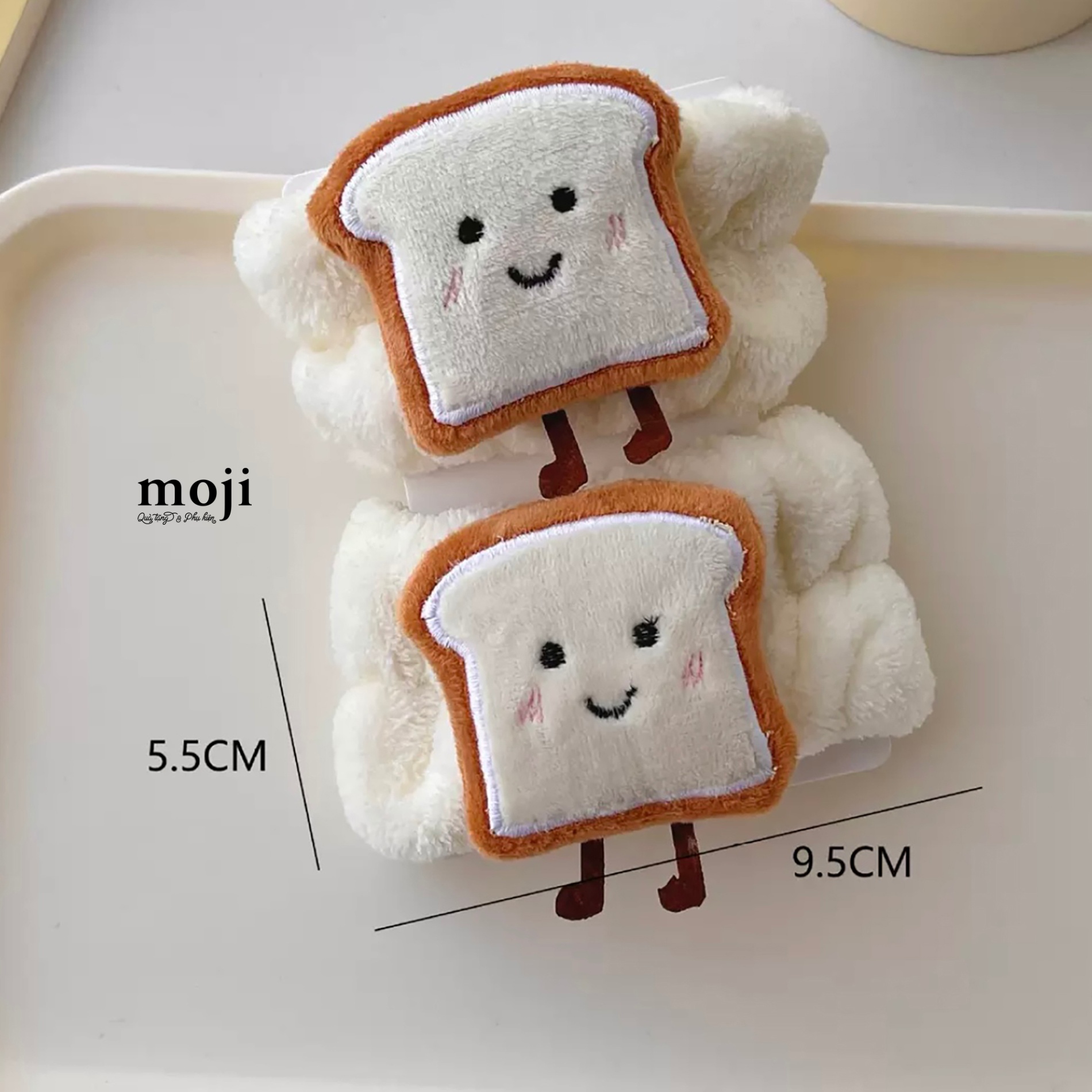 Băng đô cổ tay Sandwich happy face có chân set2