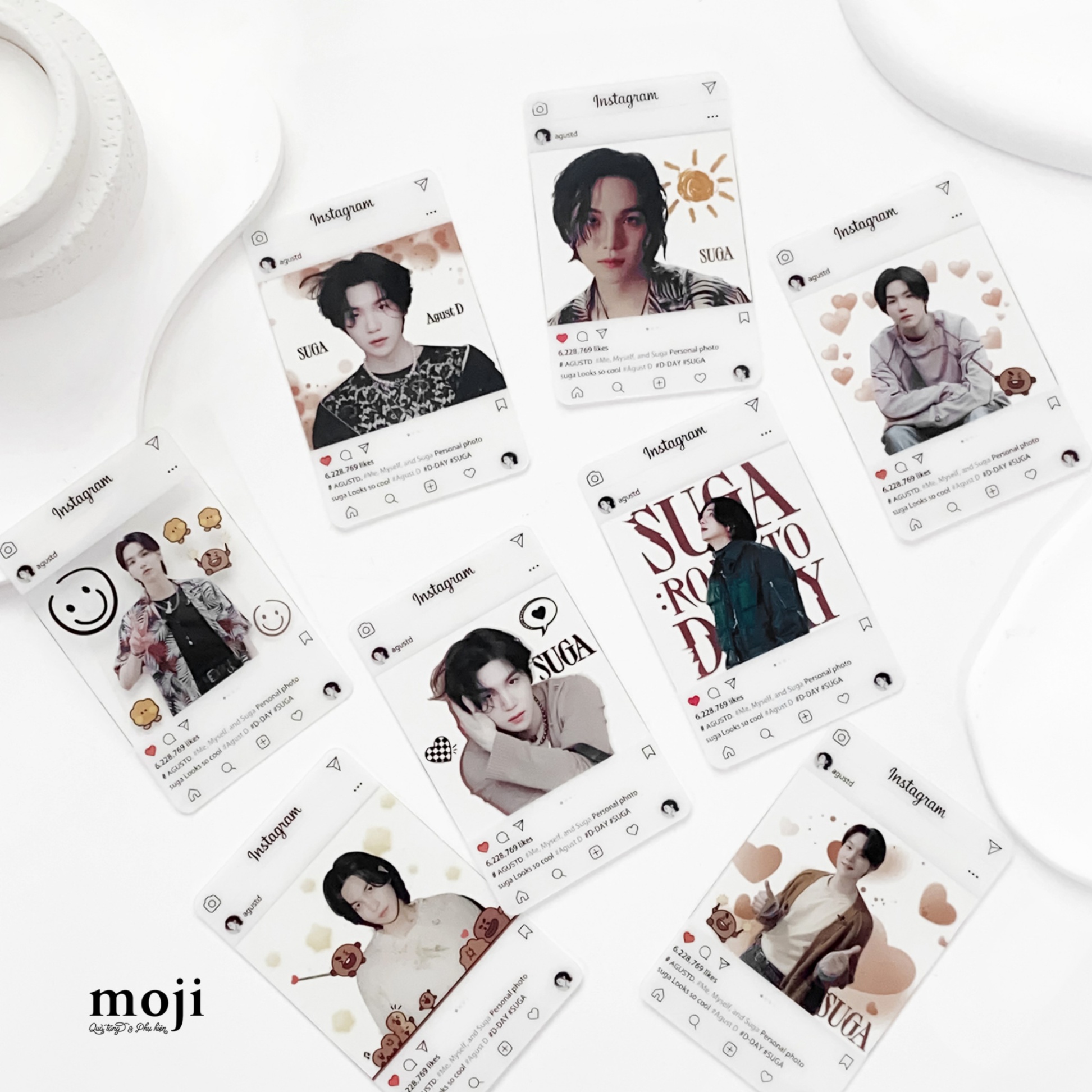Card trong suốt idol BTS Suga Me Myself and Suga on IG 260124 set8