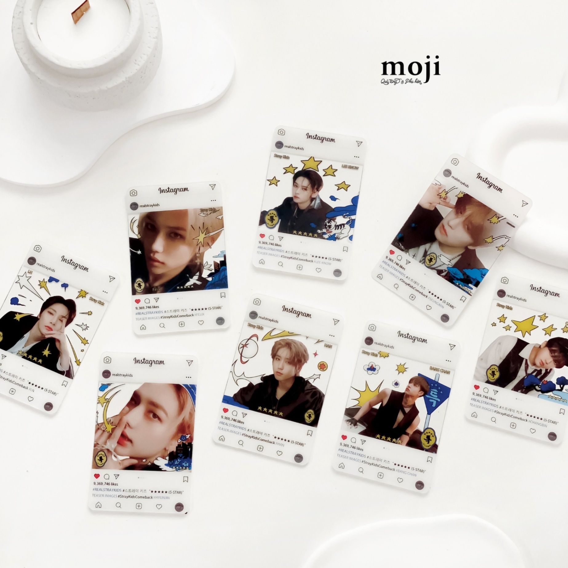 Card trong suốt idol Stray Kids 5-STAR on IG 260124 set8