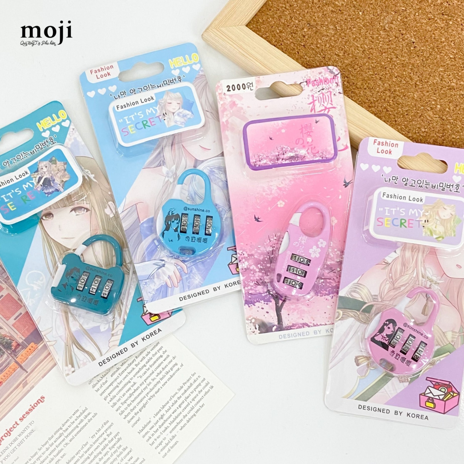 Ổ khóa mini password Peach Blossom
