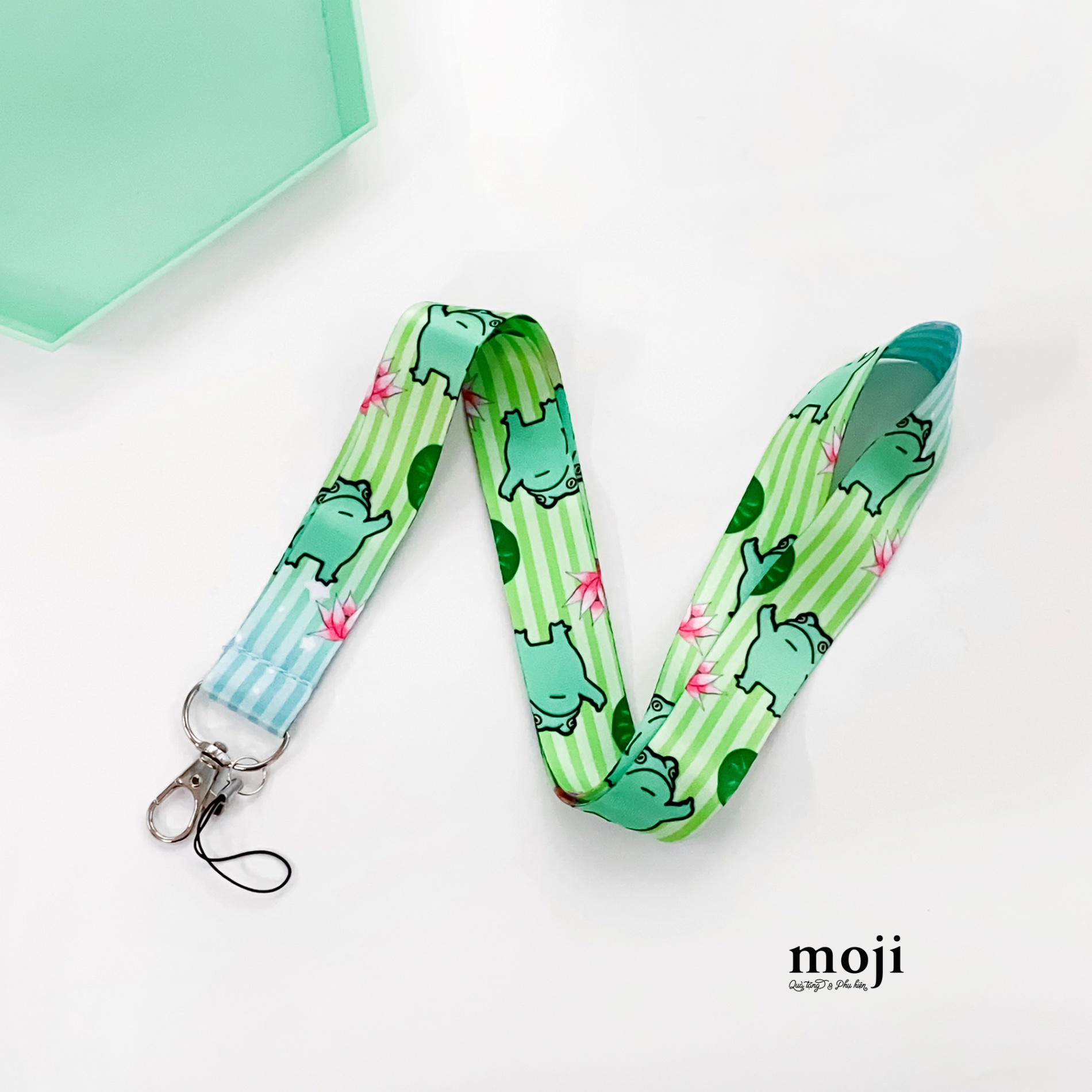 Strap đa năng Frog flower leaf kẻ sọc