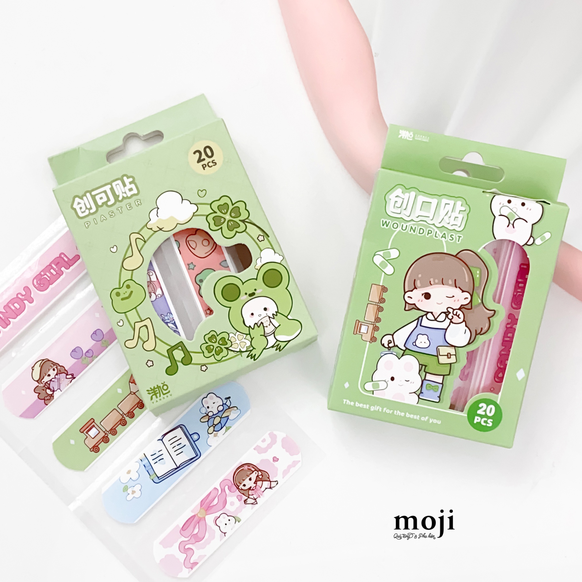 Băng dán cá nhân hộp Cute animal flower sweet time set20