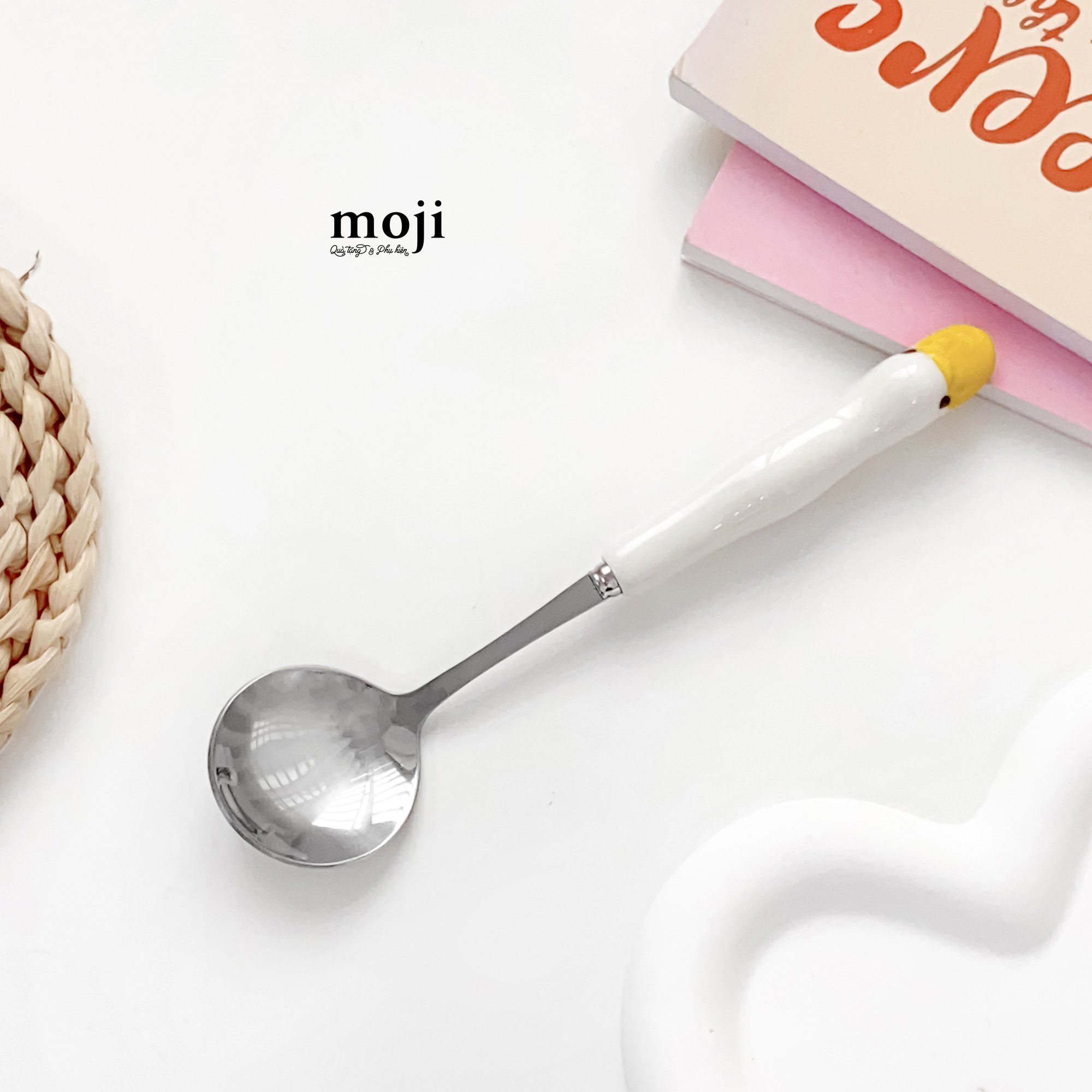 Thìa muỗng inox Lying duck nằm