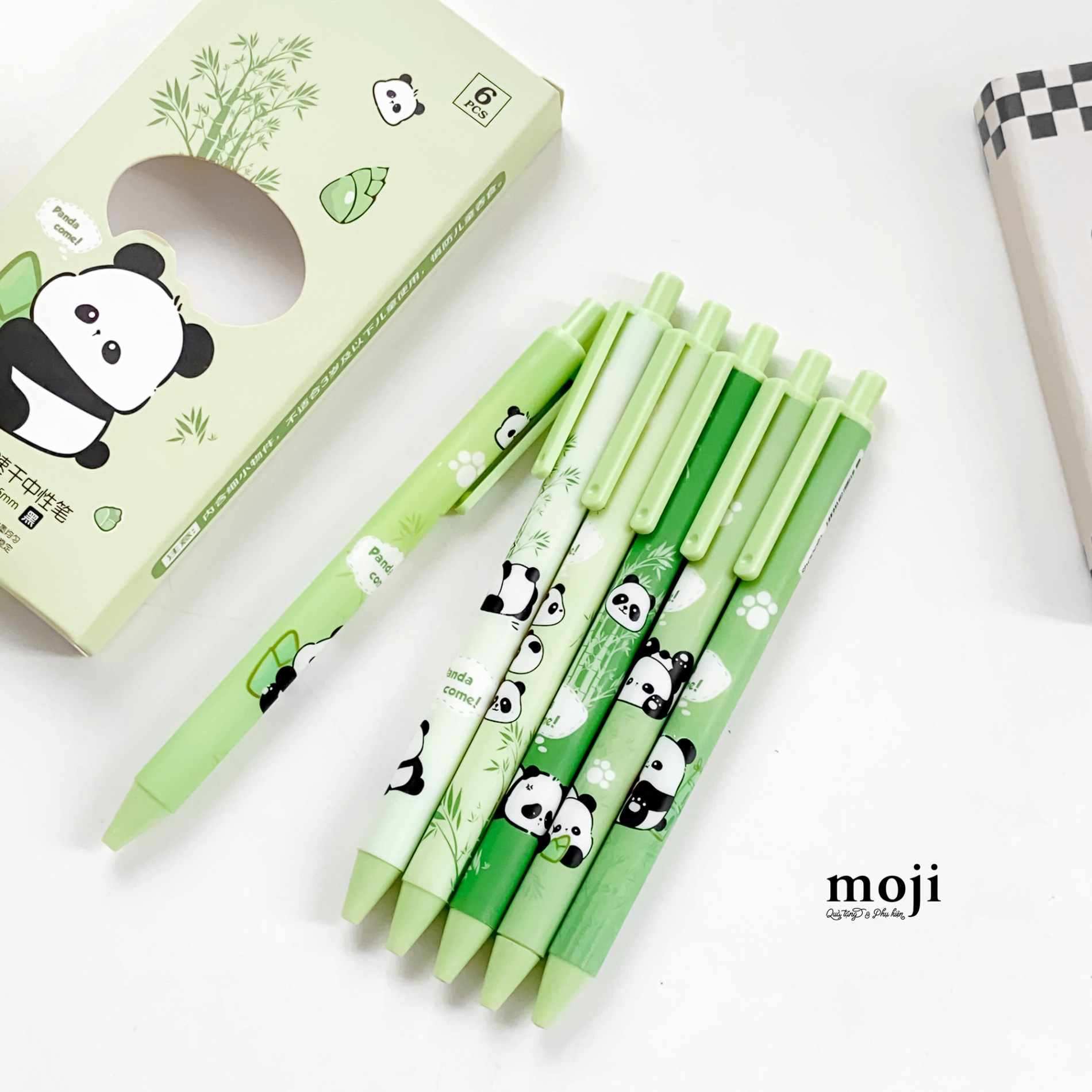 Bút viết set6 Gấu trúc Panda bear come