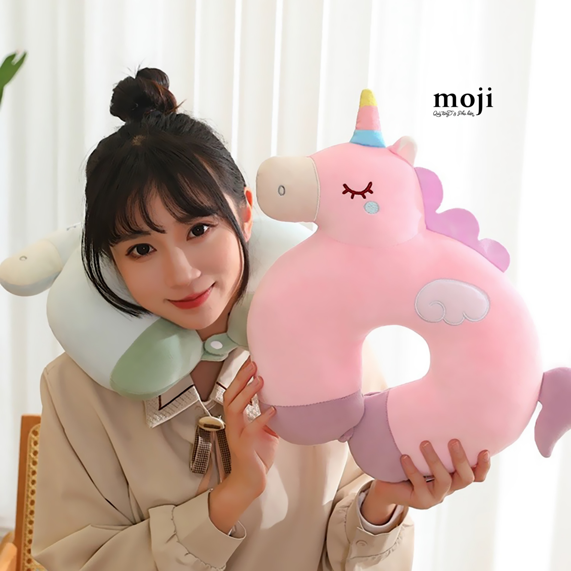 Gấu bông chữ U Sleepy Unicorn