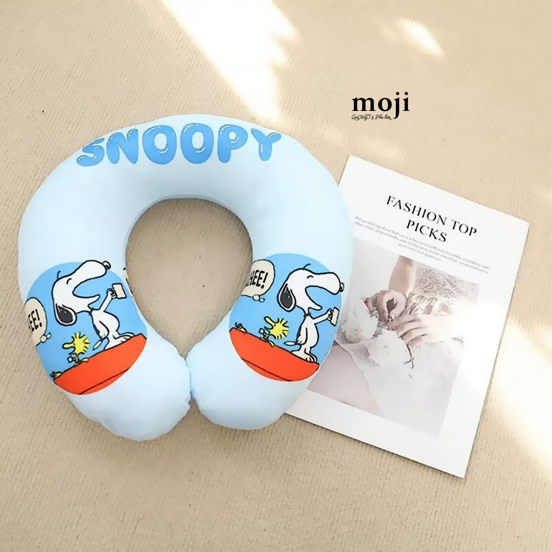 Gấu bông chữ U Snoopy dog happy