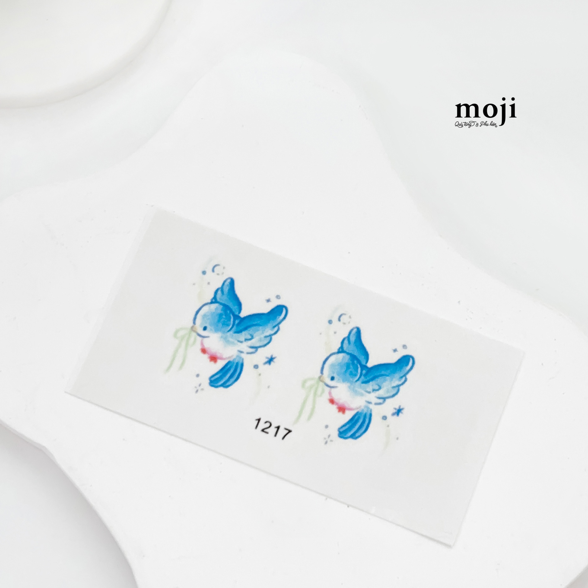 Tattoo Painting bird gắp nơ nhỏ