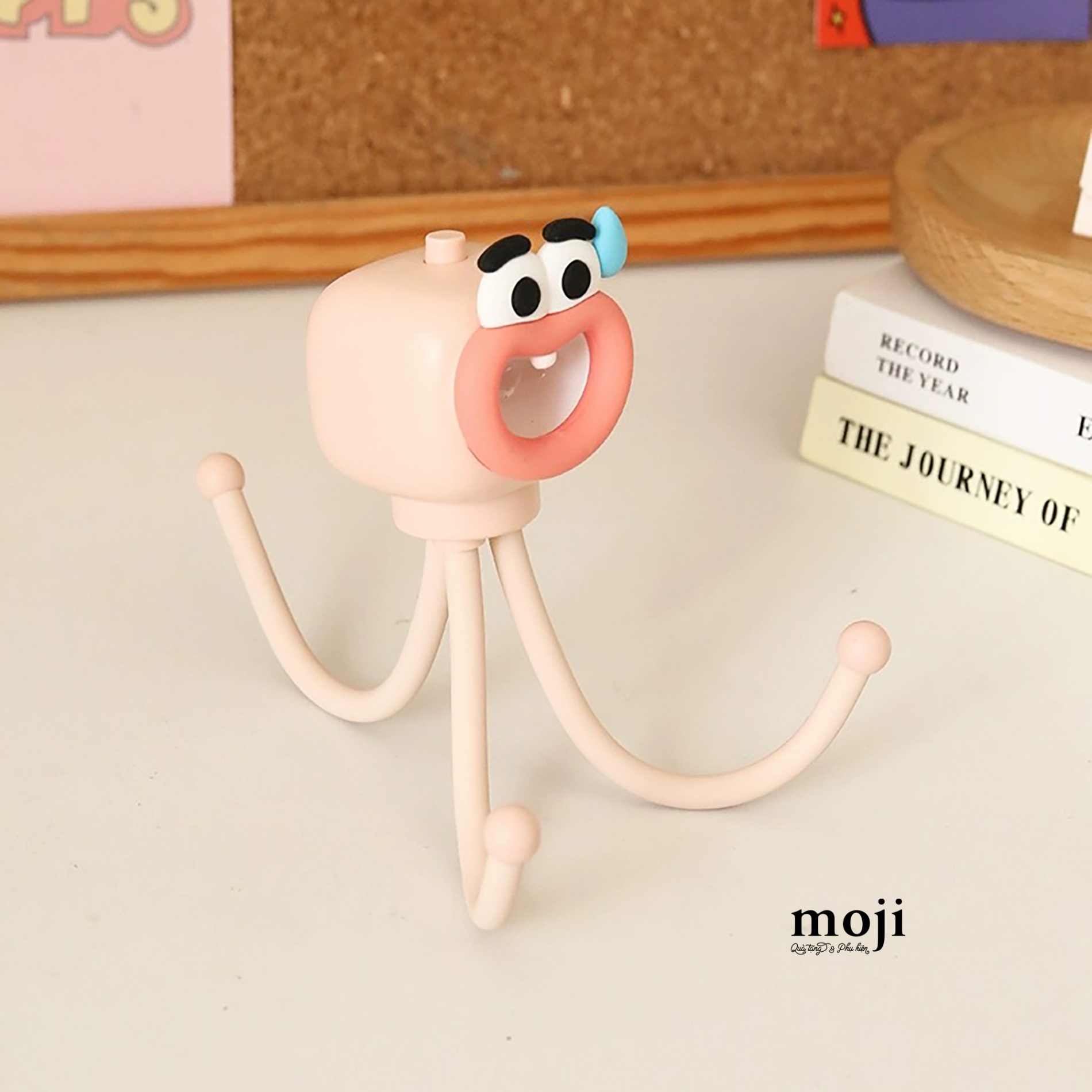 Đèn led trang trí Funny vibes bạch tuộc môi dày dùng pin 3x14