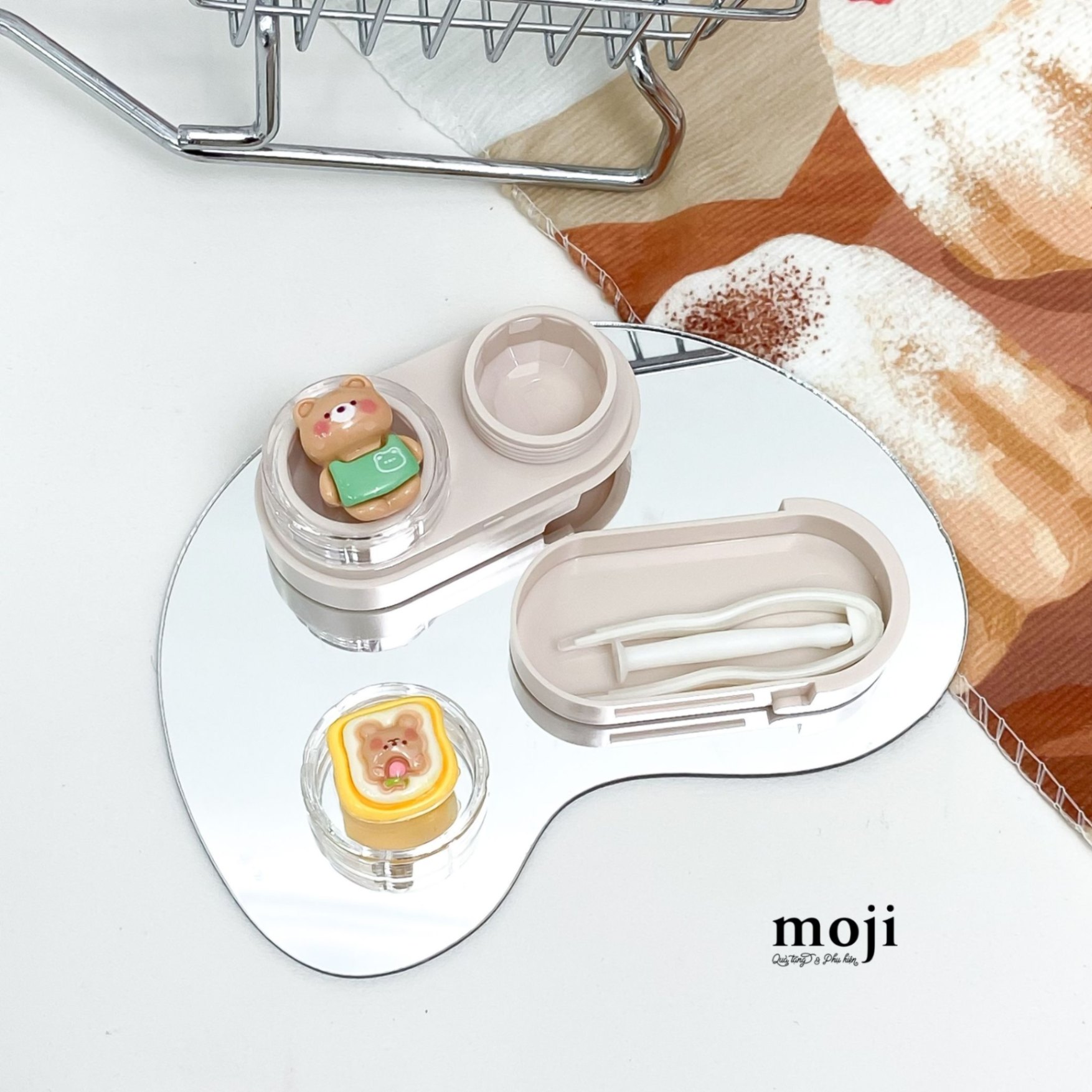 Hộp đựng lens Baby bear love food