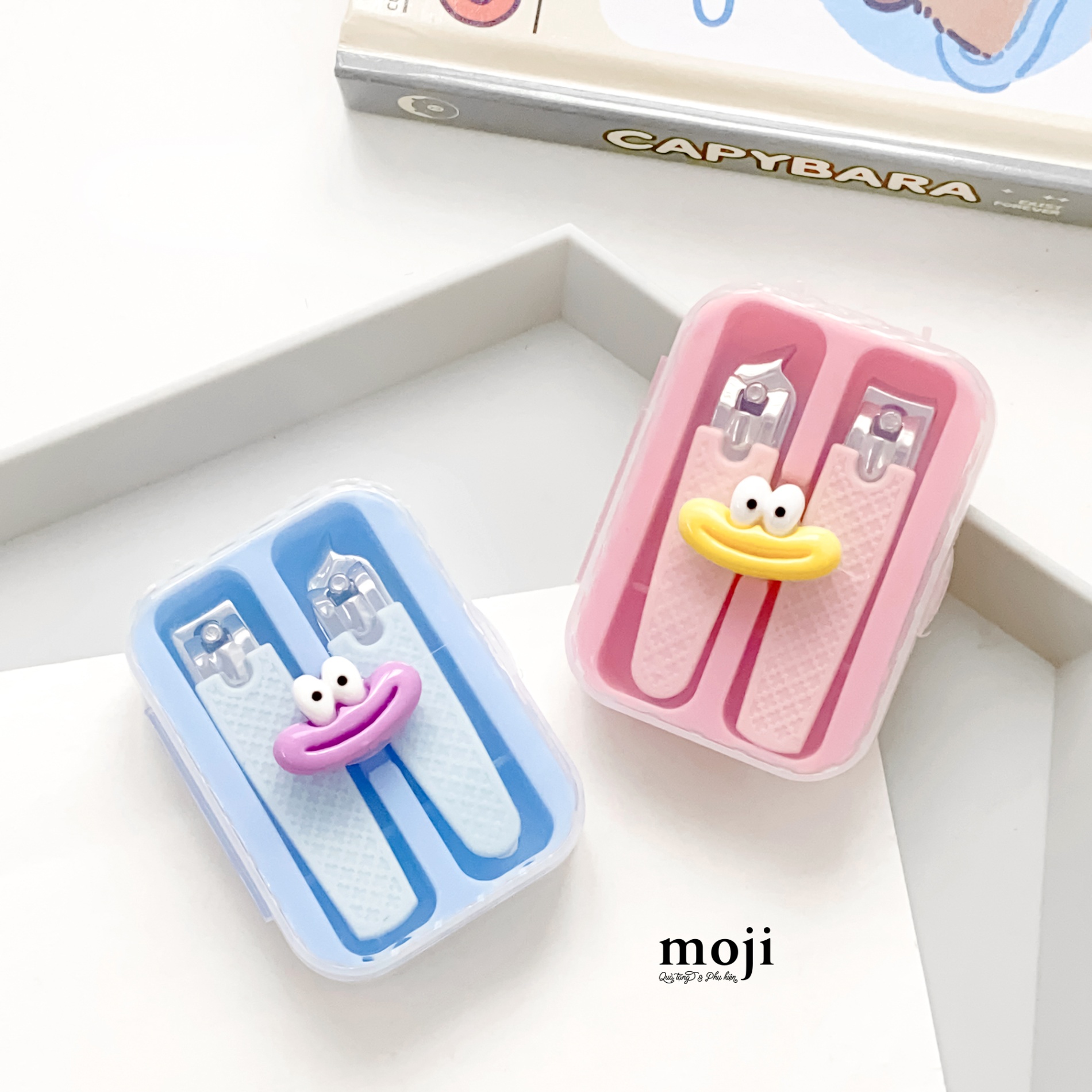 Bộ bấm móng tay cá nhân Funny vibes big eyes môi dày set2