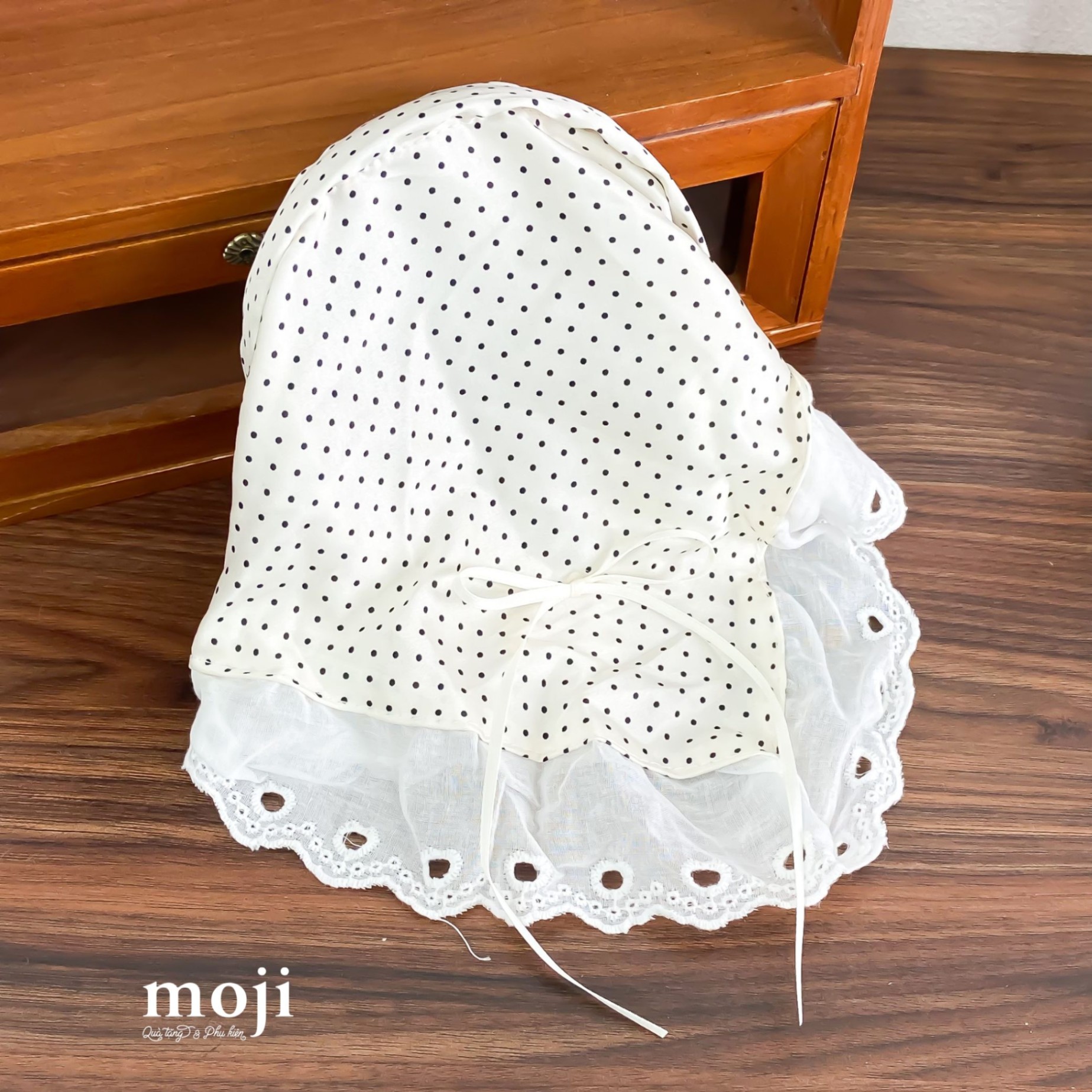 Băng đô bờm bandana Chấm bi có viền