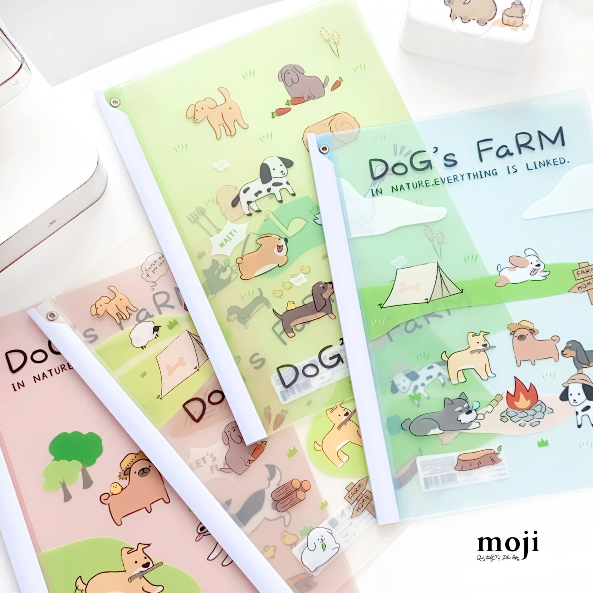 Kẹp tài liệu A4 Dog's farm 22x31