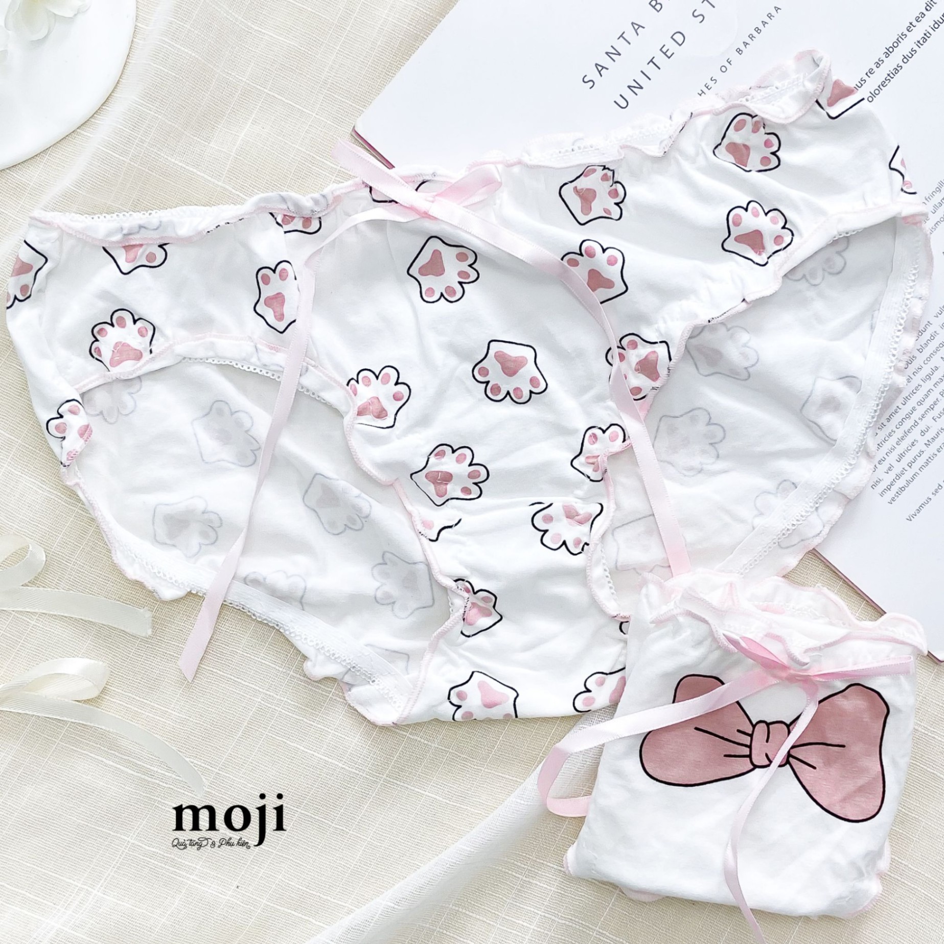 Quần chip MJ Bow nơ cat paw có viền