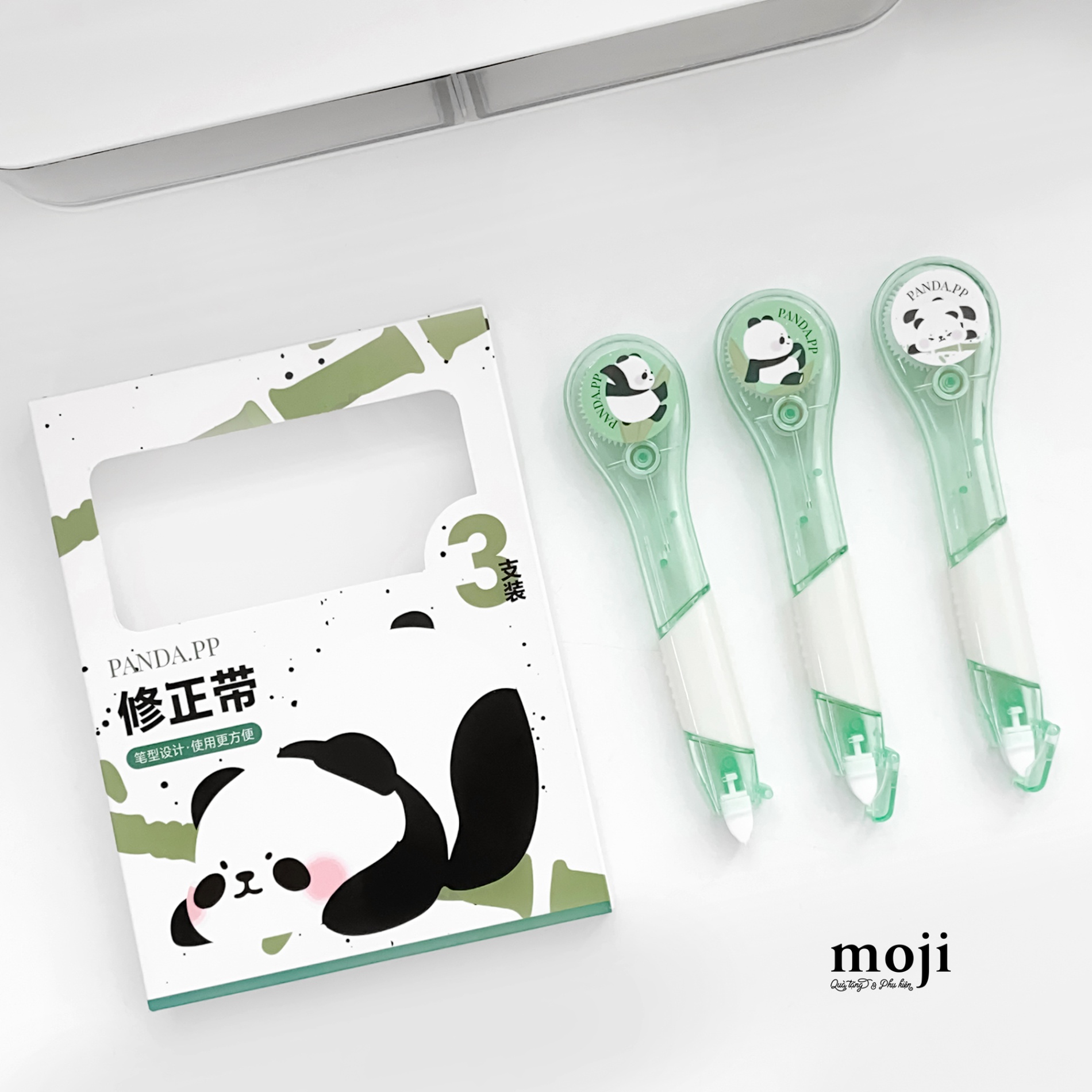 Bút xóa khô Gấu trúc Panda bear cúi đầu set3
