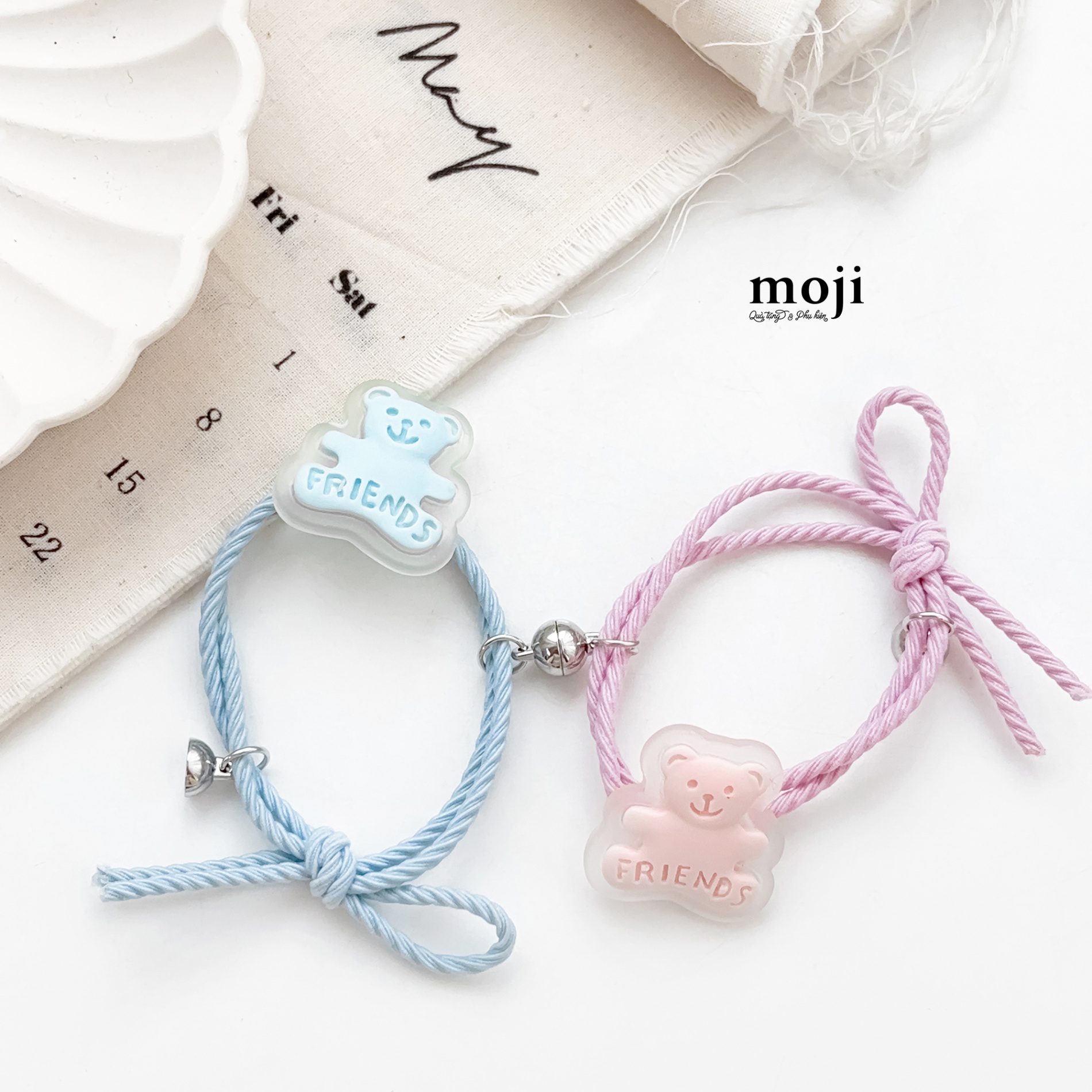 Vòng tay set2 đa năng Baby bear friends nam châm