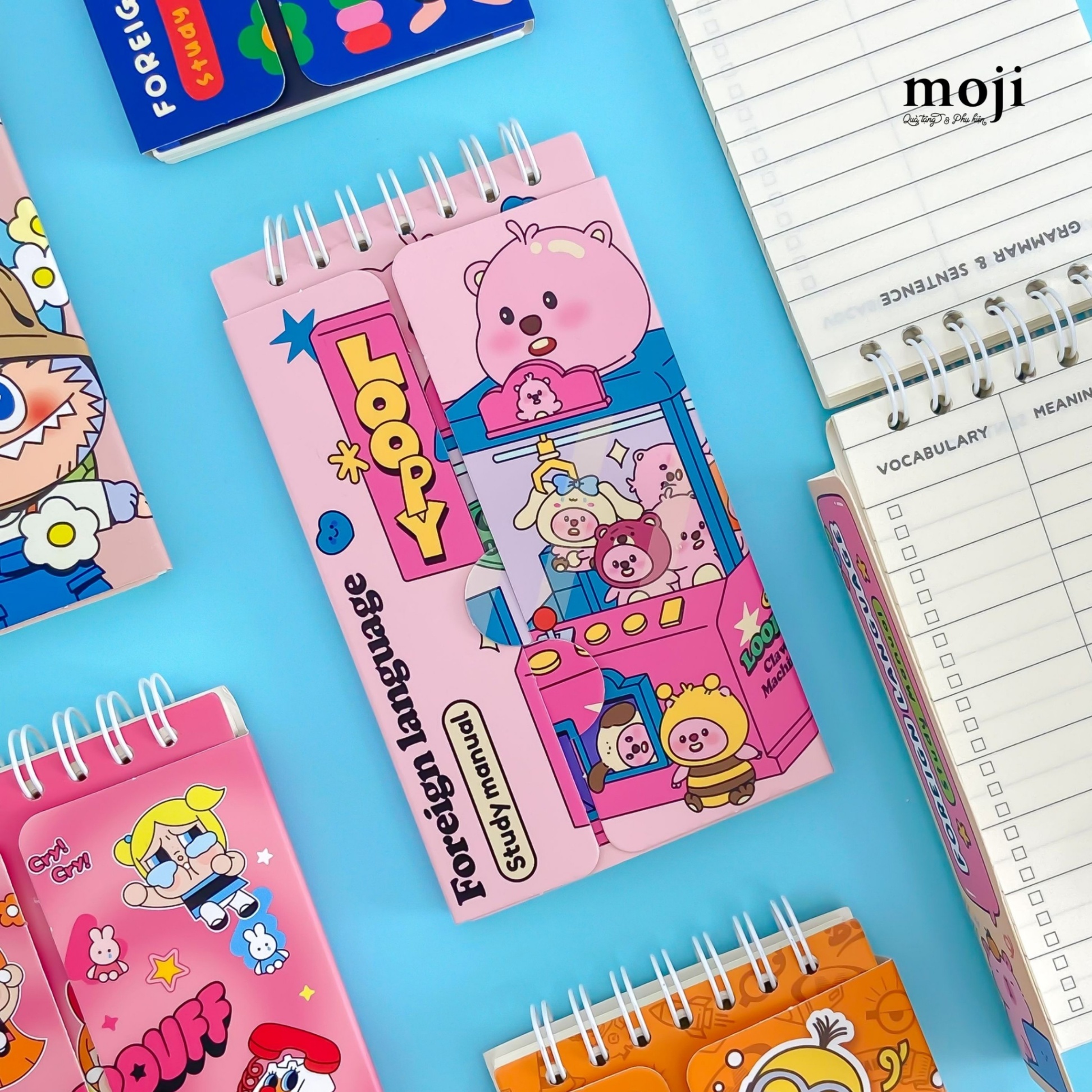 Sổ vở từ vựng MZ Hải ly Loopy out of order máy gắp thú 7x13