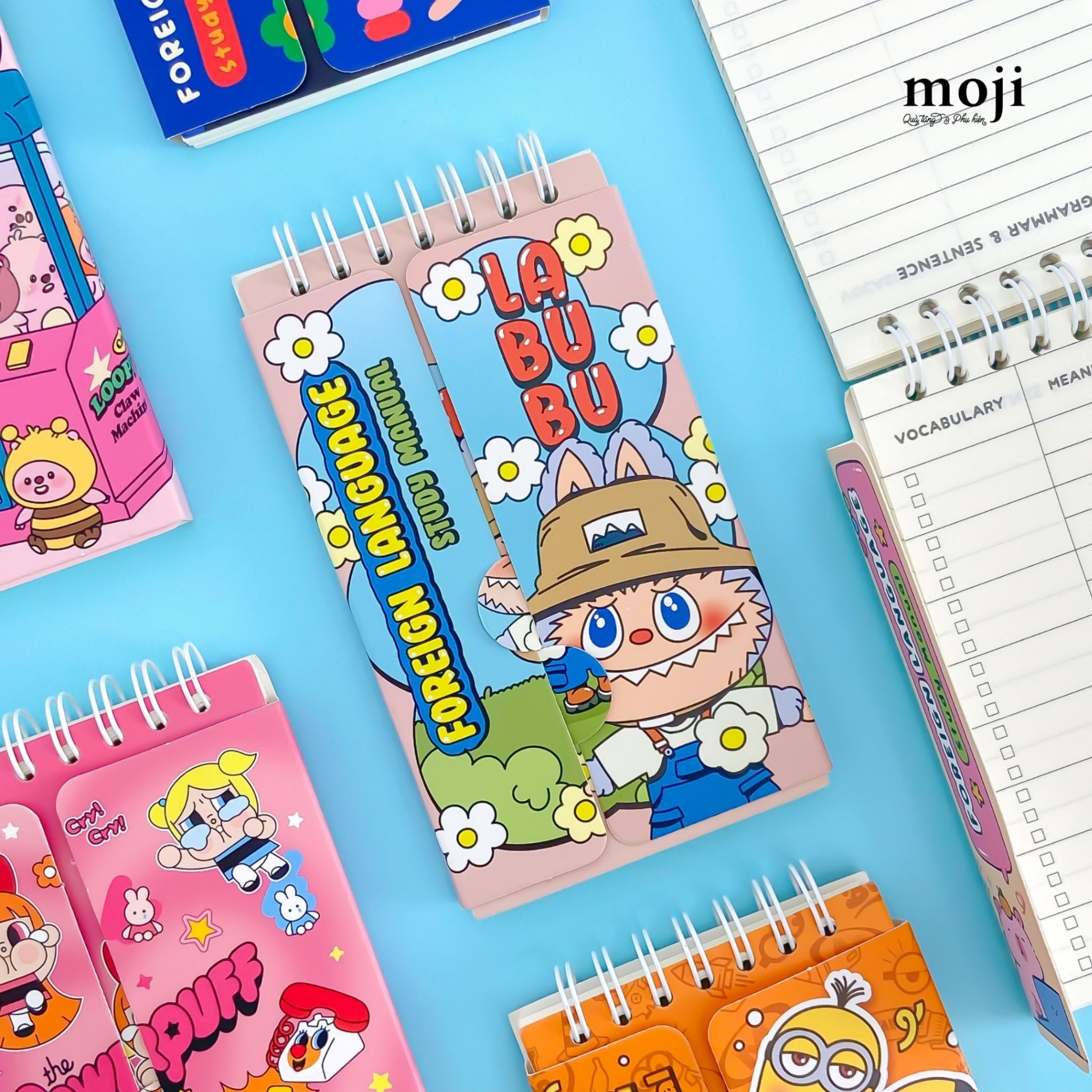 Sổ vở từ vựng MZ unoff Labubu the monsters Fall In Wild flower 7x13