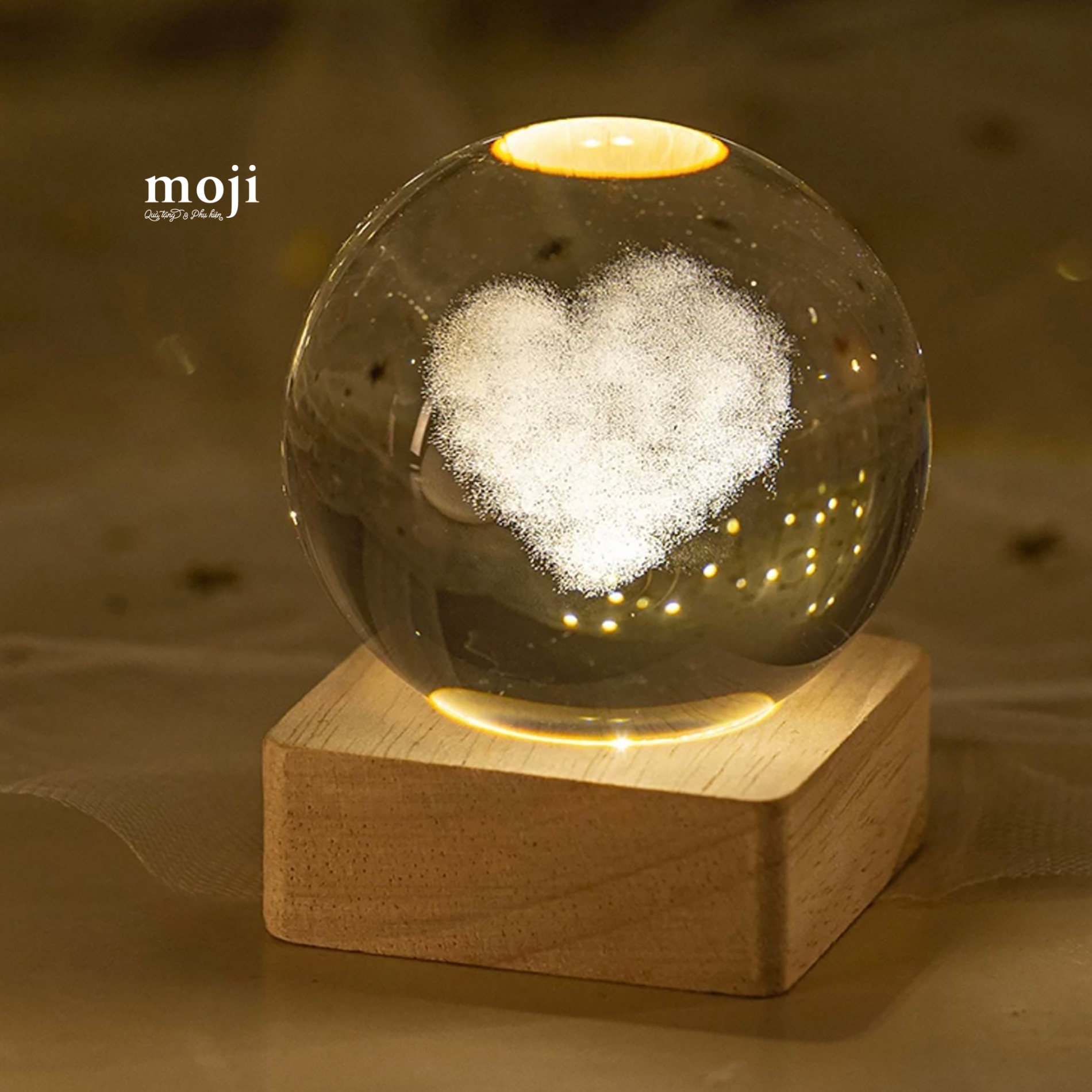 Đèn led trang trí Heart trái tim dùng điện